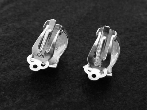 Silber CLIP Ohrringe matt und poliert aus Sterling Silber von Juwelier Harnisch, edles Design mit komfortablem Verschluss, ideal für jeden Anlass.