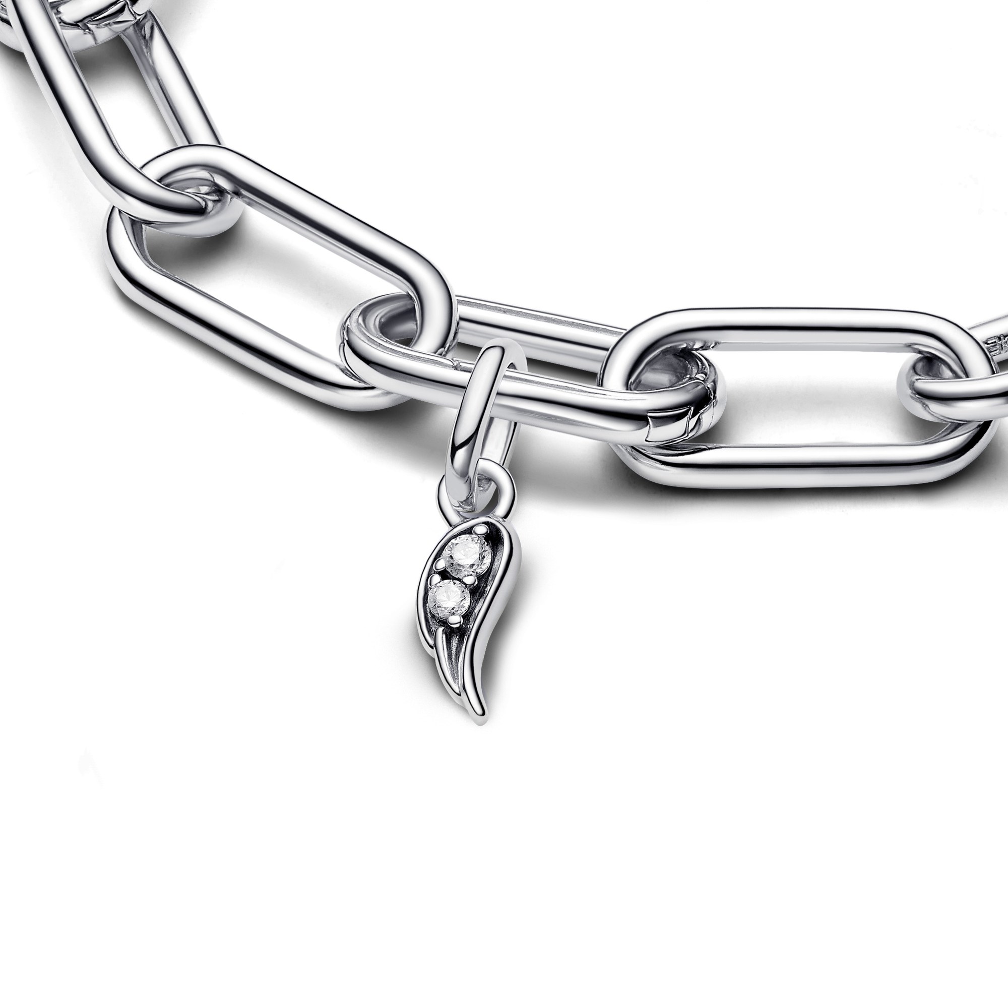 Pandora ME Charms - Funkelnder Engelsflügel-Mini-Anhänger - Sterling Silber - Zirkonia Ansicht 3 – Ansicht 3