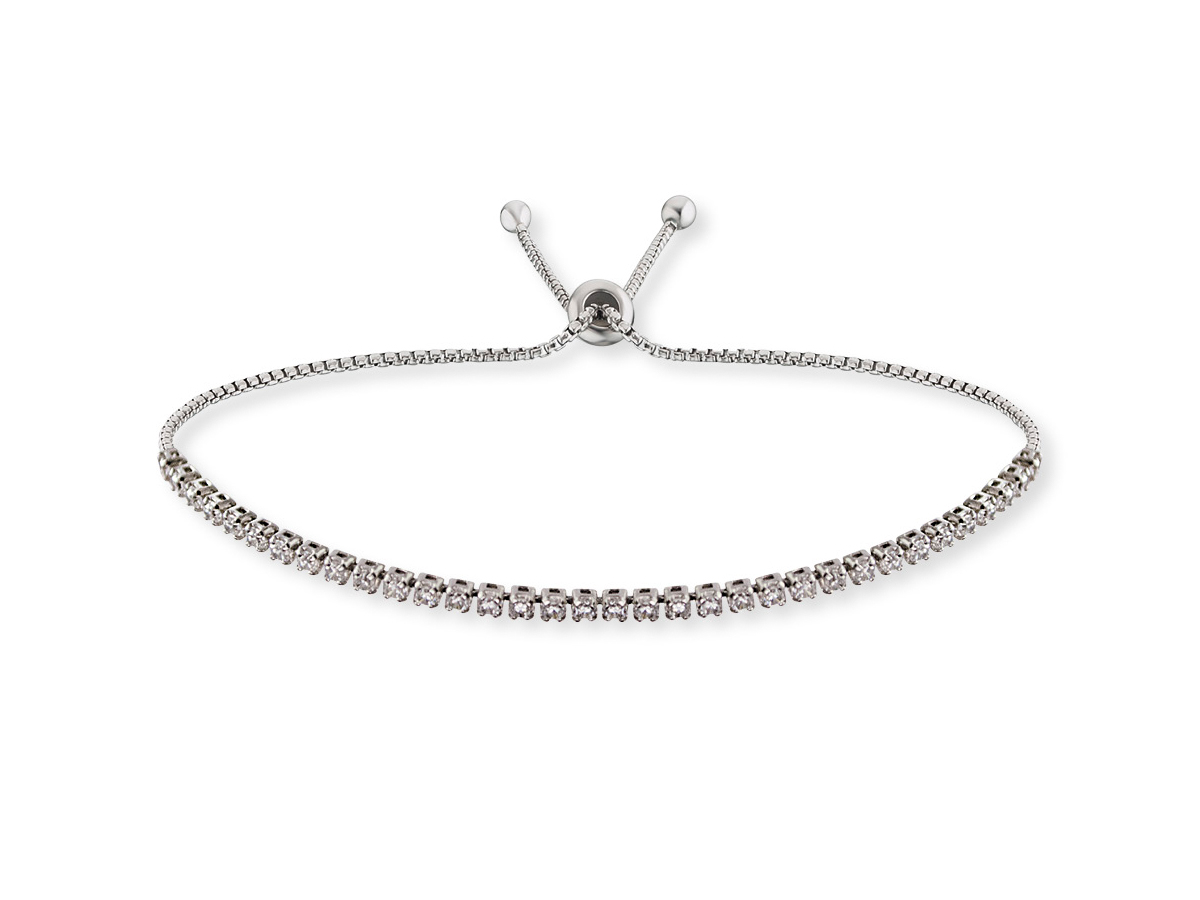 Silber rhodiniertes Armband von Engelsrufer ERB-LILSTELLA-ZI LILSTELLA mit Zirkonia, verstellbar auf 24 cm, eleganter Anhänger, modisches und funkelndes Schmuckstück.