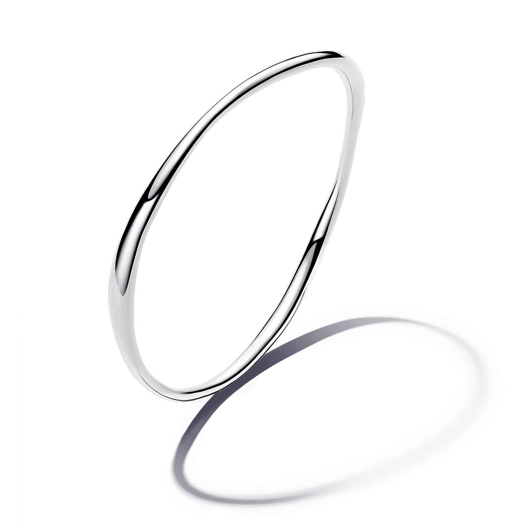 Pandora ESSENCE organisch geformter Armreifen - Sterling Silber - 17 cm