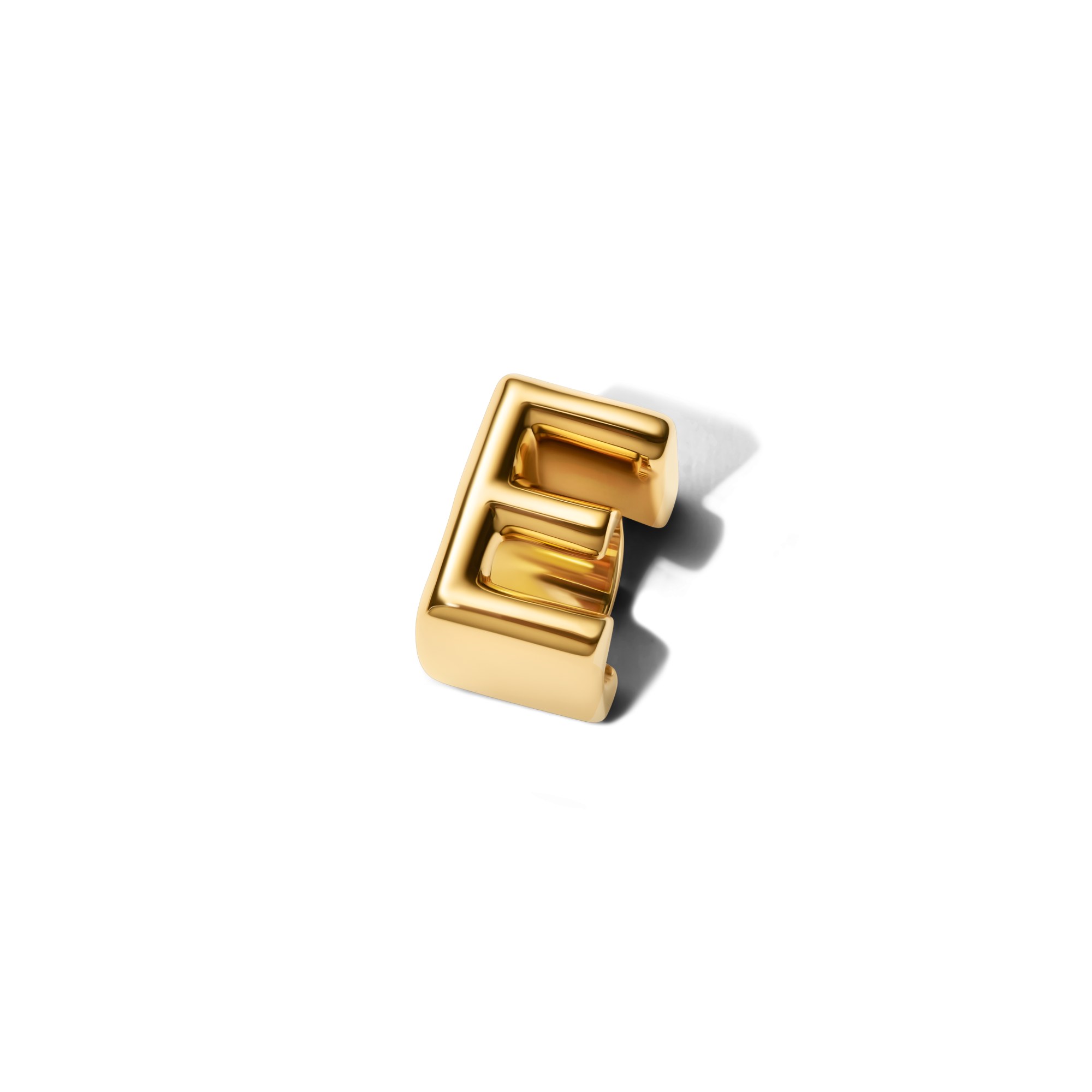 Pandora Buchstabe E - Alphabet - Mini Charm Gelbgold Vergoldung – Ansicht 3