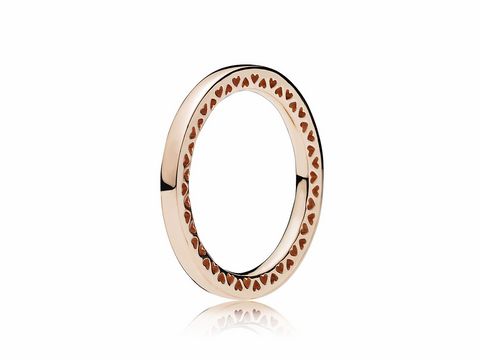 PANDORA 186237-58 Klassische Unendliche Herzen Ring PANDORA Rose Gr. 58