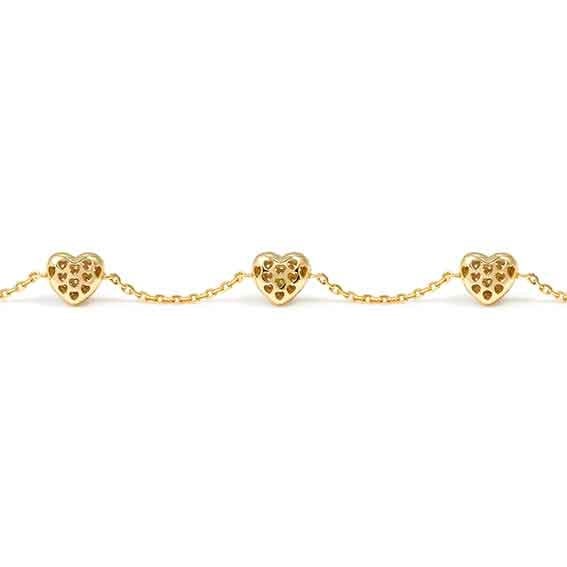 Nomination LIFEPOETRY Armband aus Sterling Silber & Zirkonia in Pavé-Fassung besetzte Schmuckelemente - Herz - vergoldet – Ansicht 5