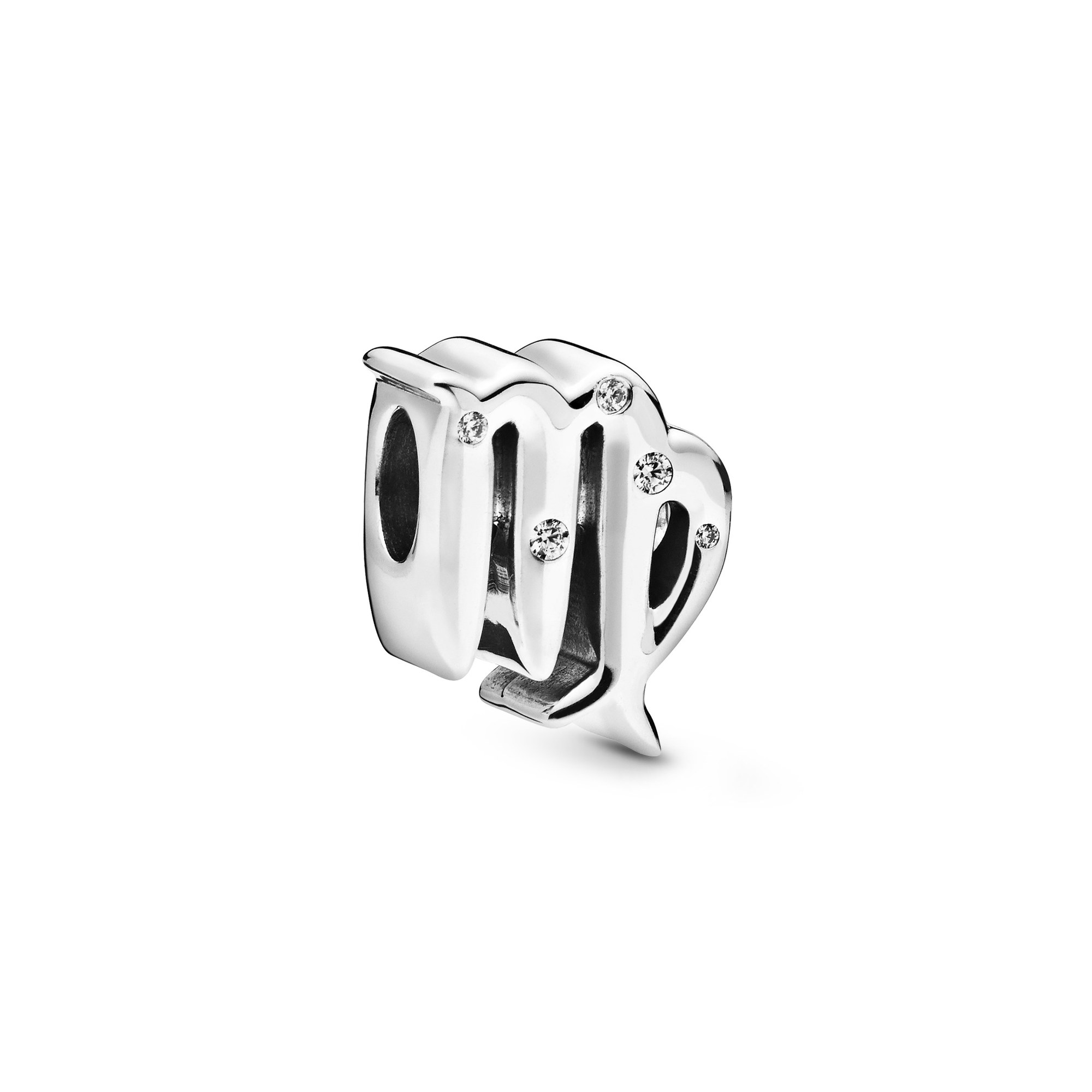 Pandora Sternzeichen - Virgo - Jungfrau Sterling Silber Charm + Zirkonia