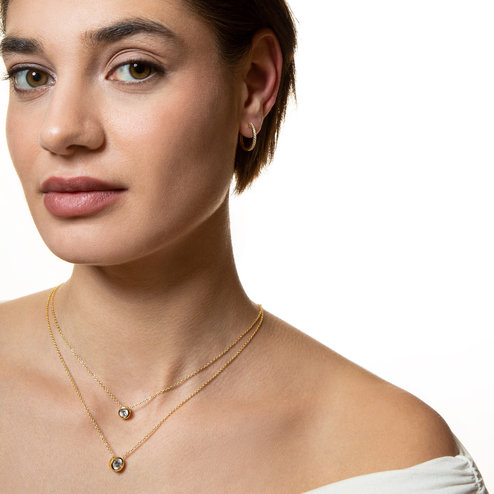 XENOX Sterling Silber Kette XS7281G - 40-45 cm - ZARGE GOLD - Gelbgold vergoldet Ankerkette - Zarge – Ansicht 3