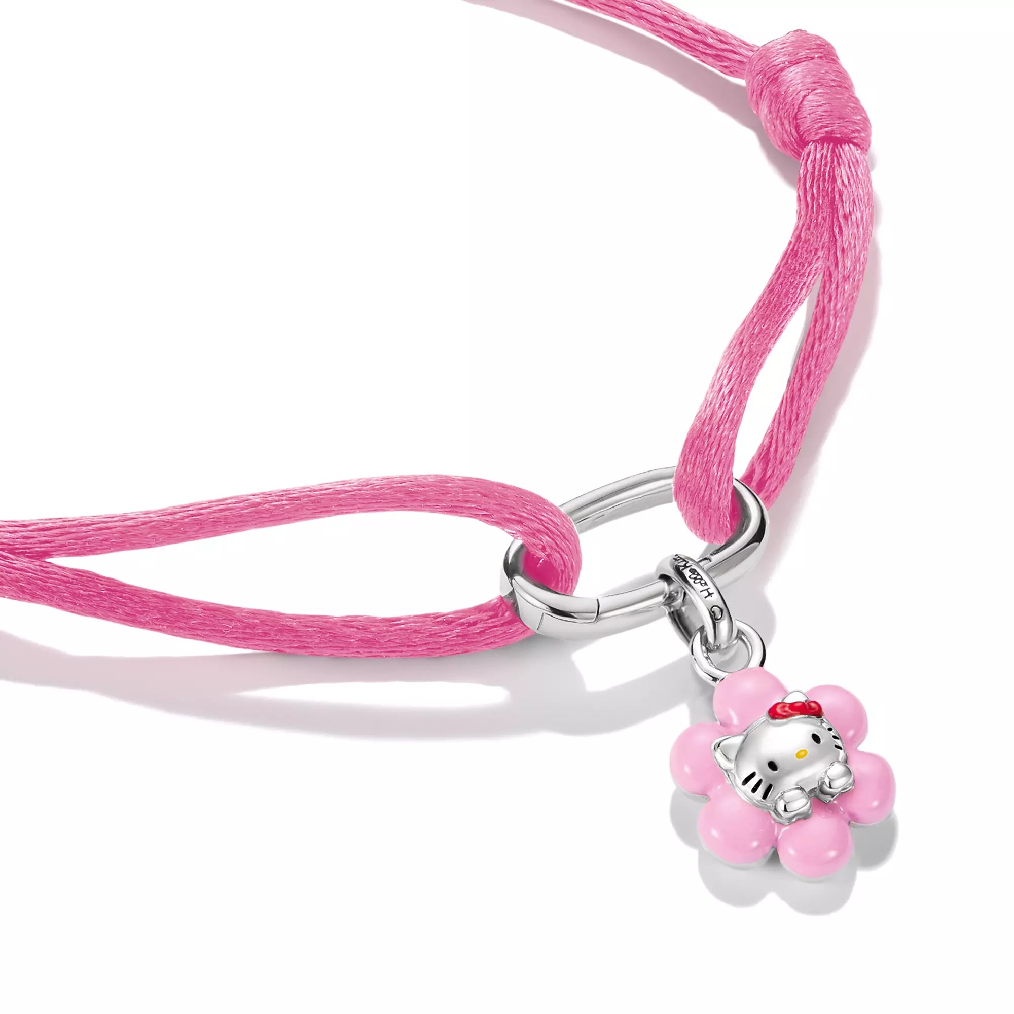Thomas Sabo Hello Kitty Textilarmband pink mit Charm – Connect – 24 cm – 2 mm hoch – Ansicht 2