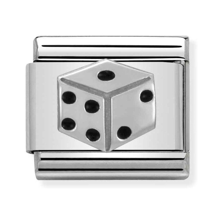 Nomination Composable Classic Charm Würfel - Edelstahl, Silber 925