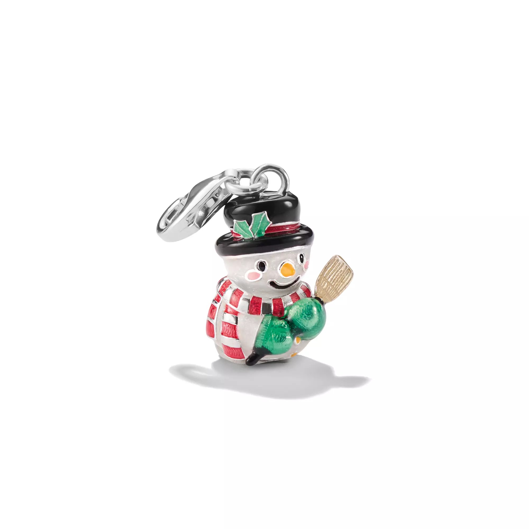 Thomas Sabo Schneemann Charm - Bunt - Silber + Emaille – Ansicht 2