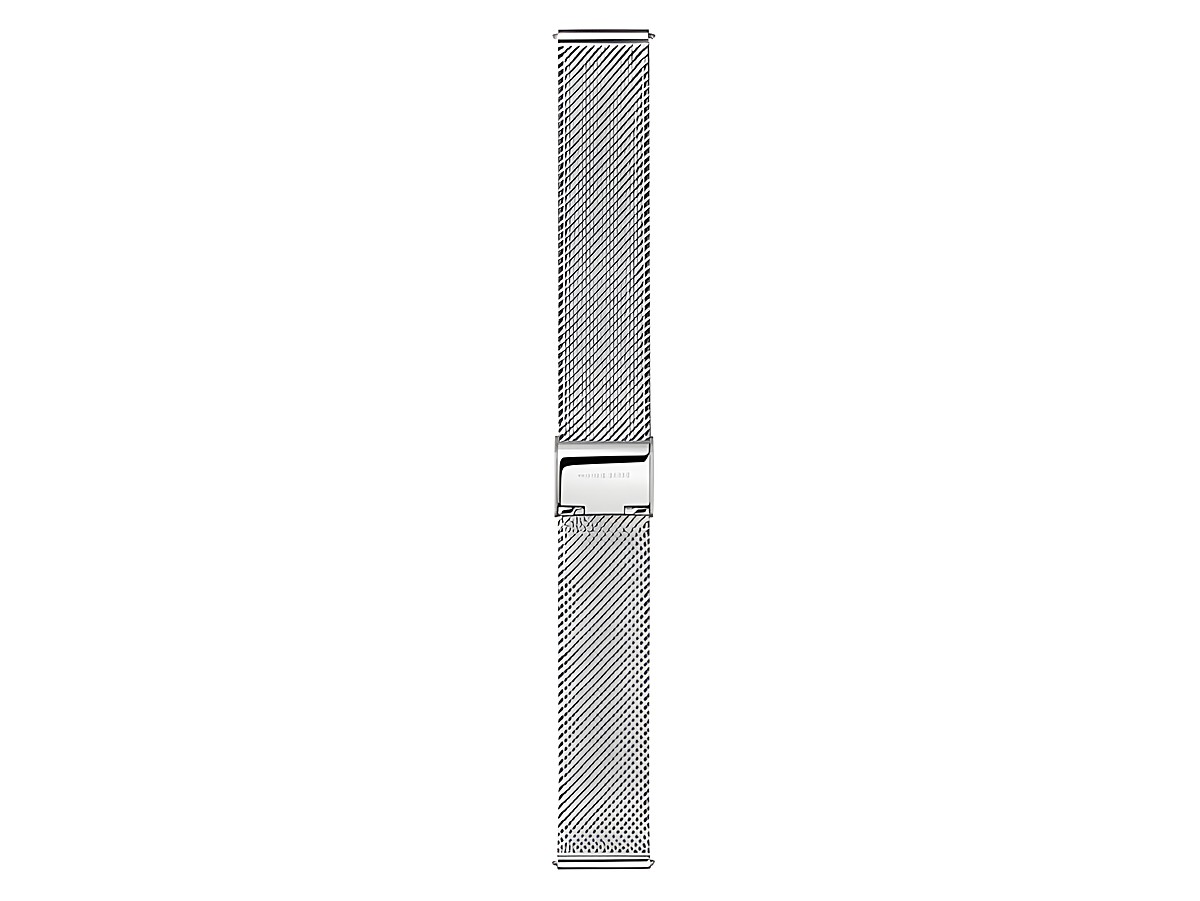 Ersatz Uhrenarmband von Mondaine aus Edelstahl FMM.8918.STEM.4.K in Milanaise-Optik mit einer Breite von 18 mm und schimmerndem Metallfinish. Ideal für Stilbewusste.