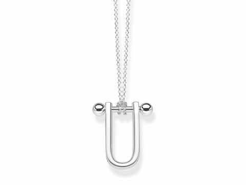 Silberne Thomas Sabo Kette mit Anhänger, Glam & Soul, Länge ca. 62/64,5/67 cm, KE1808-637-21-L67v, modernes Design mit auffälligem Element.
