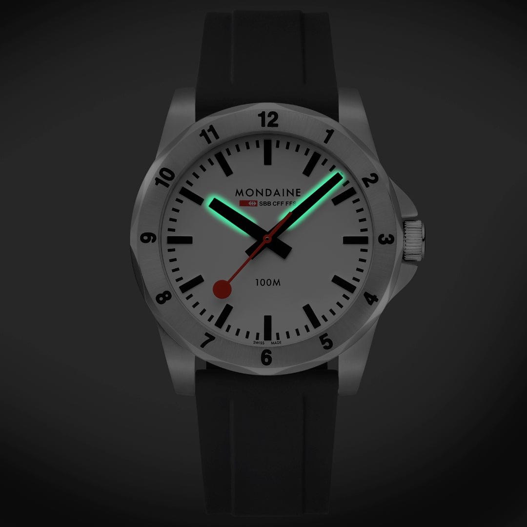 Mondaine Uhr MSN.4211B.RB - Numeri Backlight - 42 mm – Ansicht 3