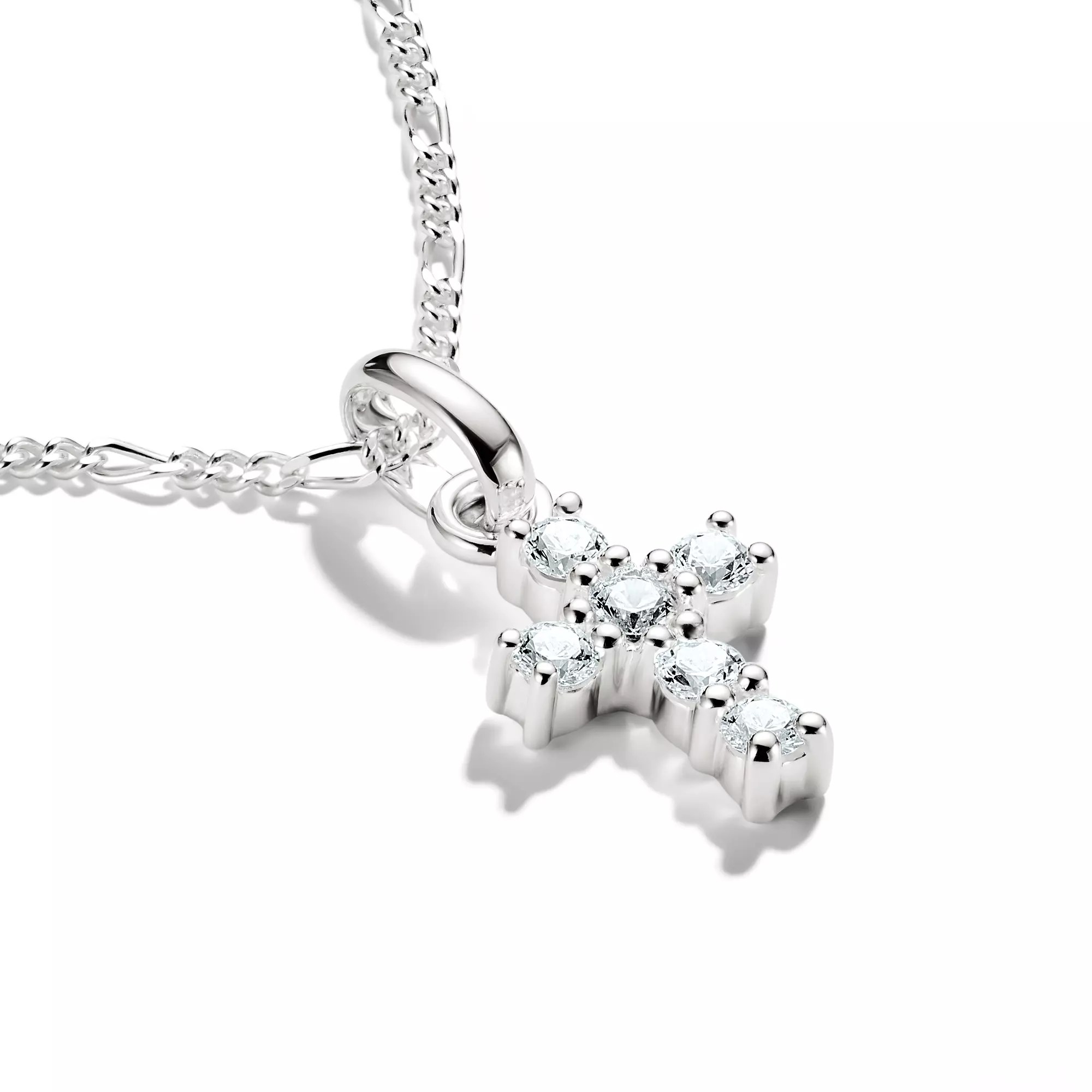 Thomas Sabo Connect Charm mit Öse - Kreuz weiß - Silber + Zirkonia – Ansicht 2