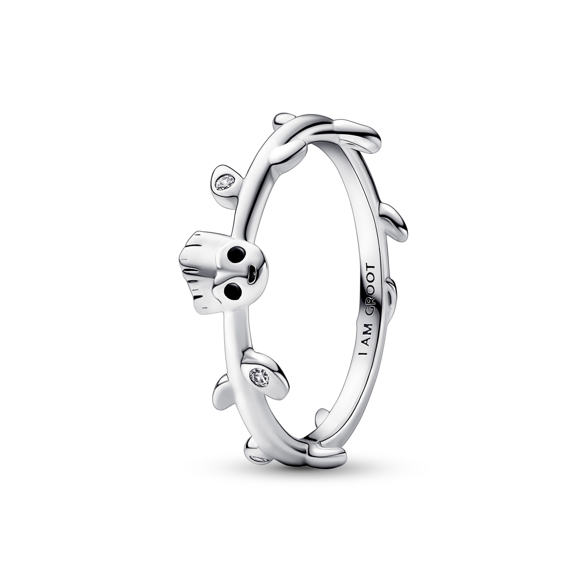 Pandora Ring - Marvel Baby Groot - Silber - Zirkonia Schwarz