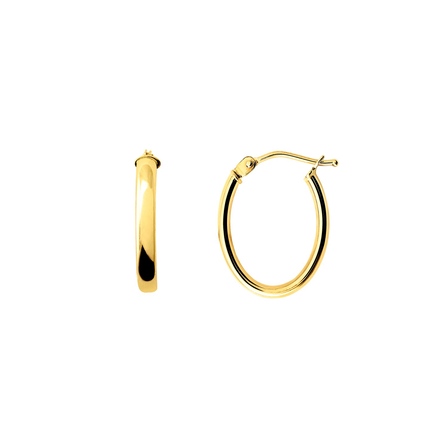 XENOX XG14K6025G - Gelbgold 585 Creolen - poliert – Ansicht 2