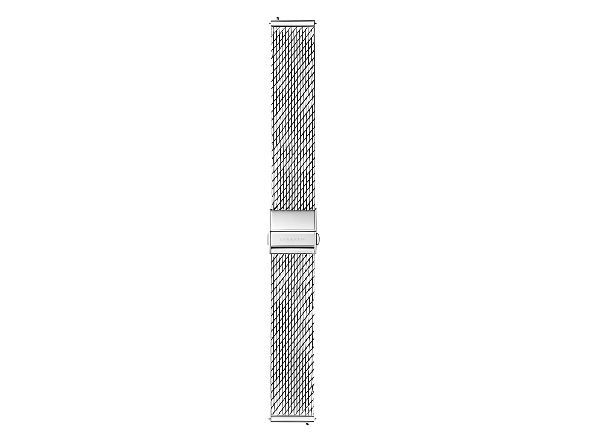 Metallarmband FMM.8918.STEM.3.K von Mondaine in Milanaise Edelstahl mit einer Breite von 18 mm, ideal als Ersatzarmband für Uhren. Bequem und stilvoll für jeden Anlass.