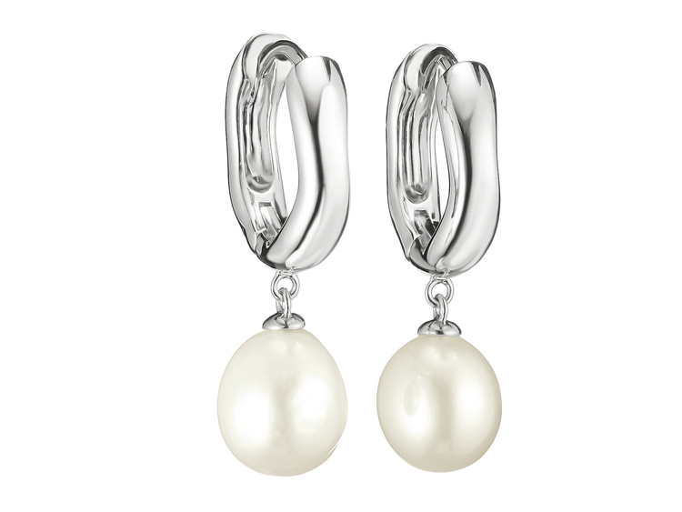 Thomas Sabo Bold Elegance - CR766-082-14 - Creolen - Sterling Silber recy. & Süßwasserperle