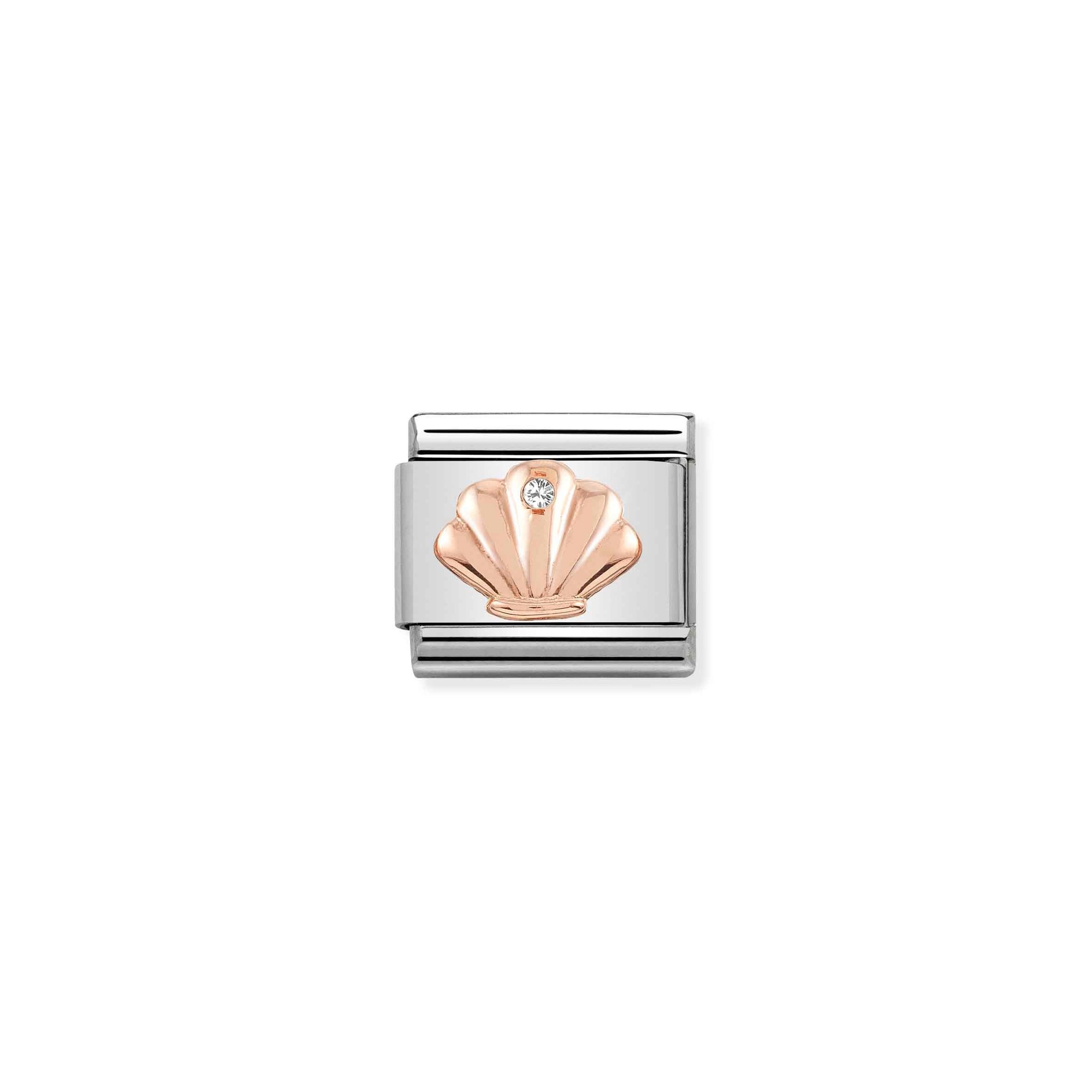 Nomination Composable Classic Charm Muschel - Edelstahl, Gold 375 Roségold