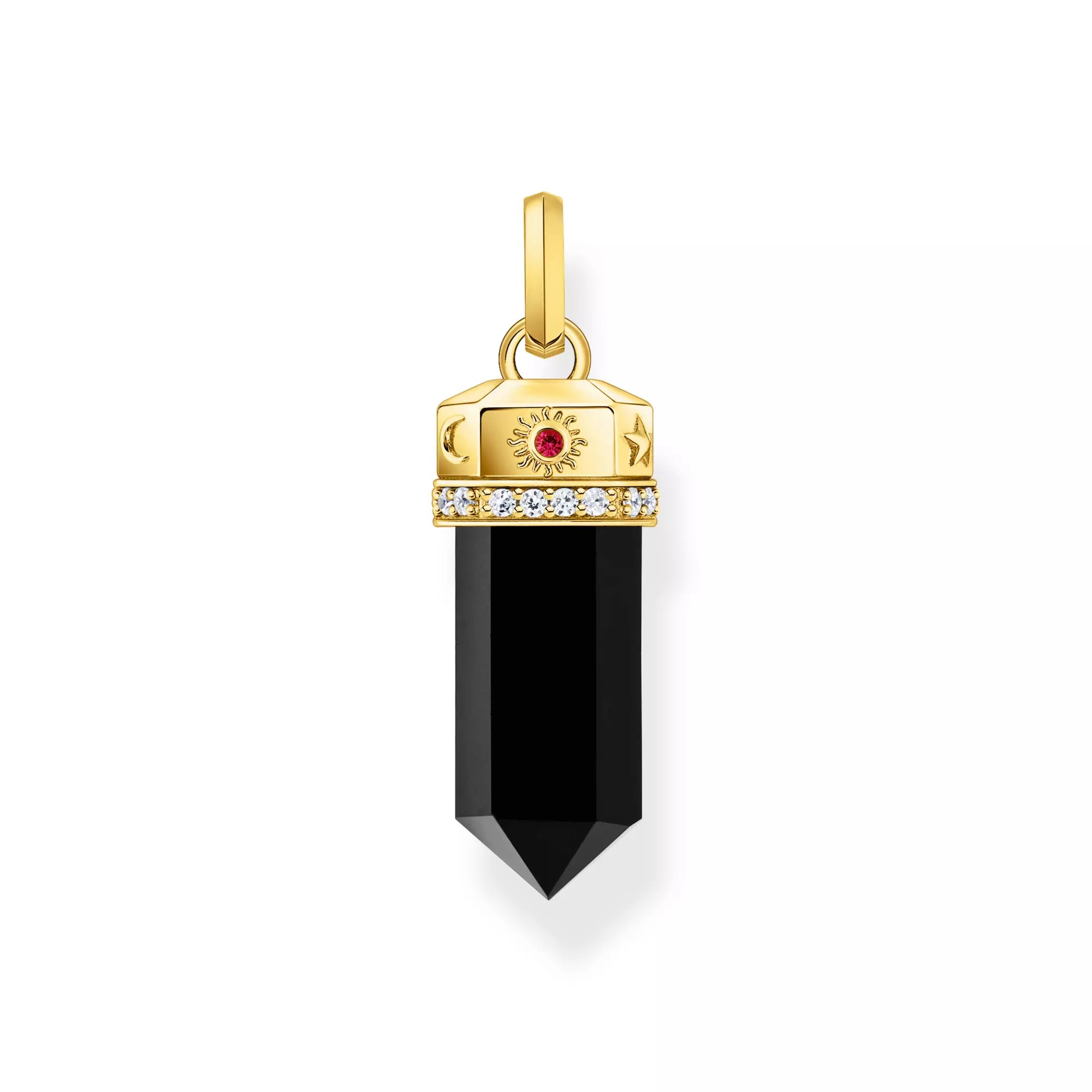 Thomas Sabo Anhänger - Silber verg. & Onyx - Schwarz - Pendel