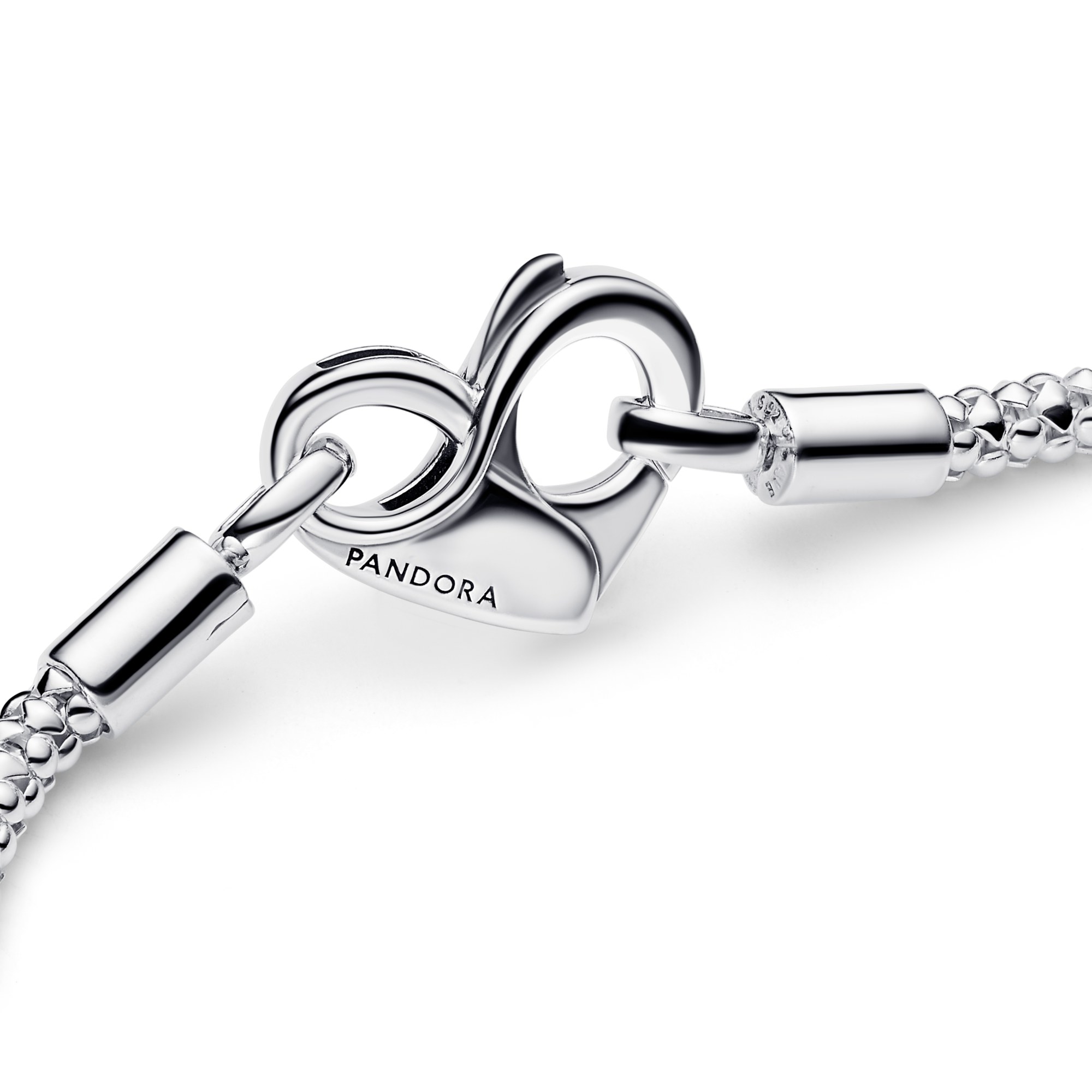 Pandora Armband - Herz-Karabiner Verschluß - Silber – Ansicht 2