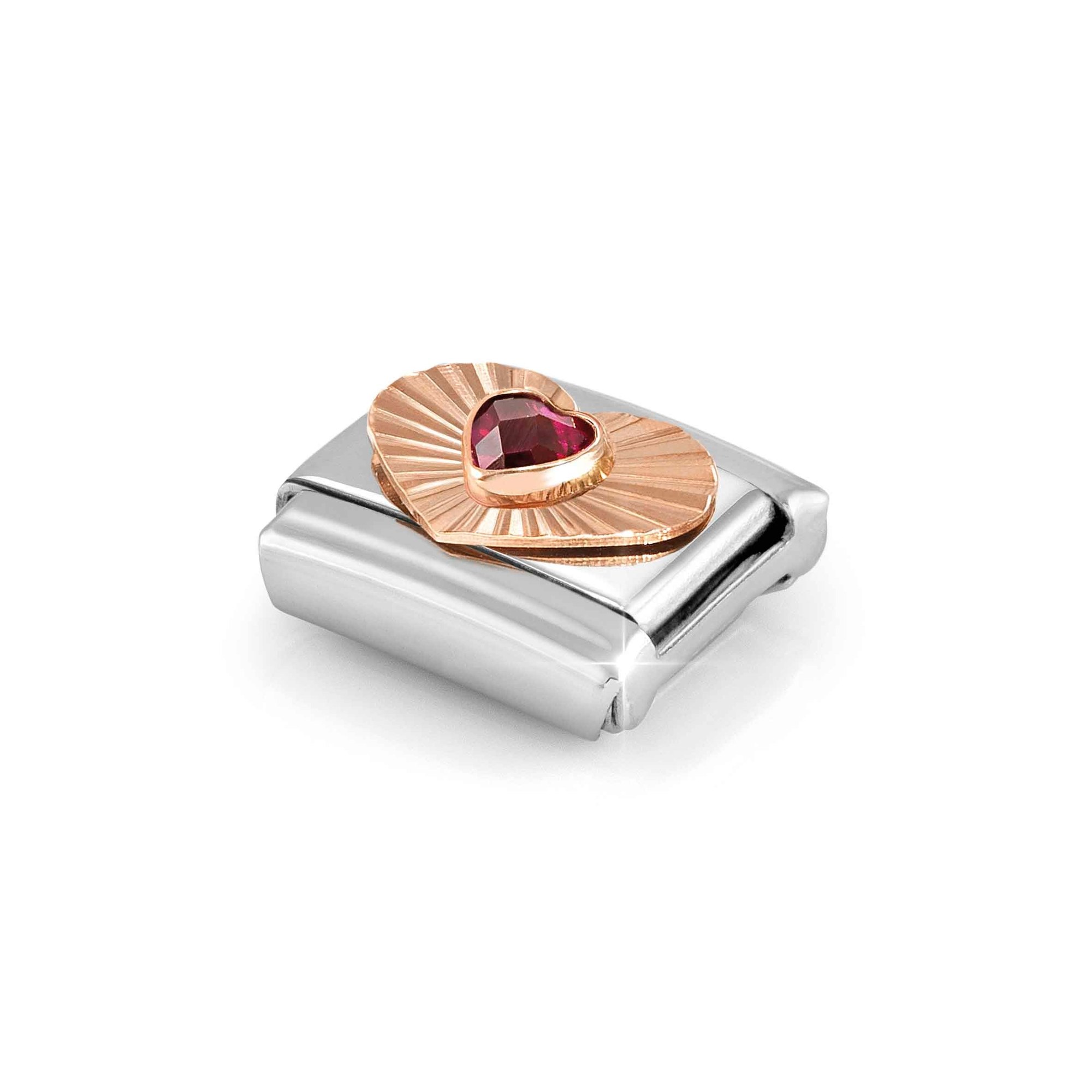 Nomination Classic Roségold charm - Herz - Rot – Ansicht 5