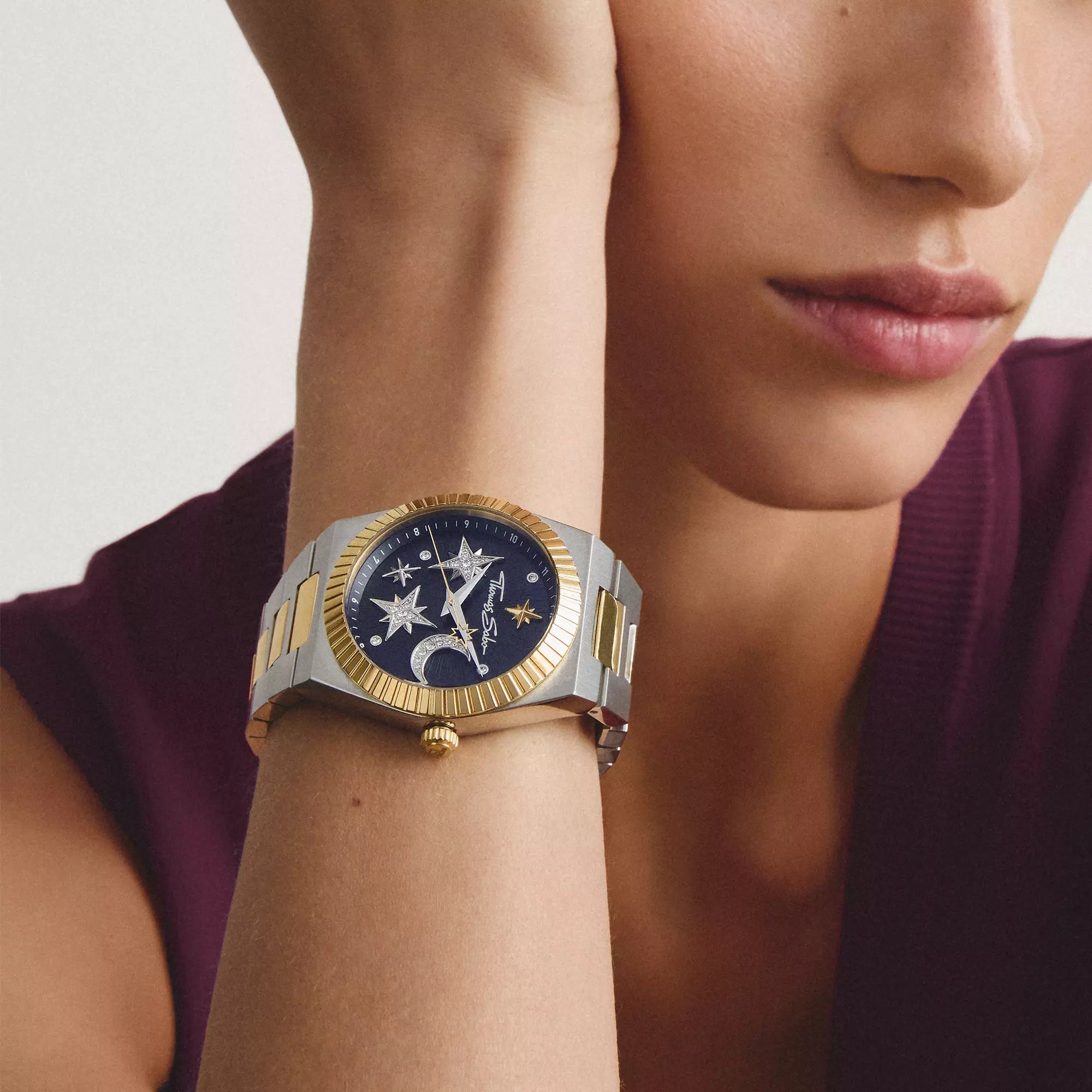 Thomas Sabo Uhr WA0465-291-203 Mond und Sterne - Edelstahl - 39 mm – Ansicht 5