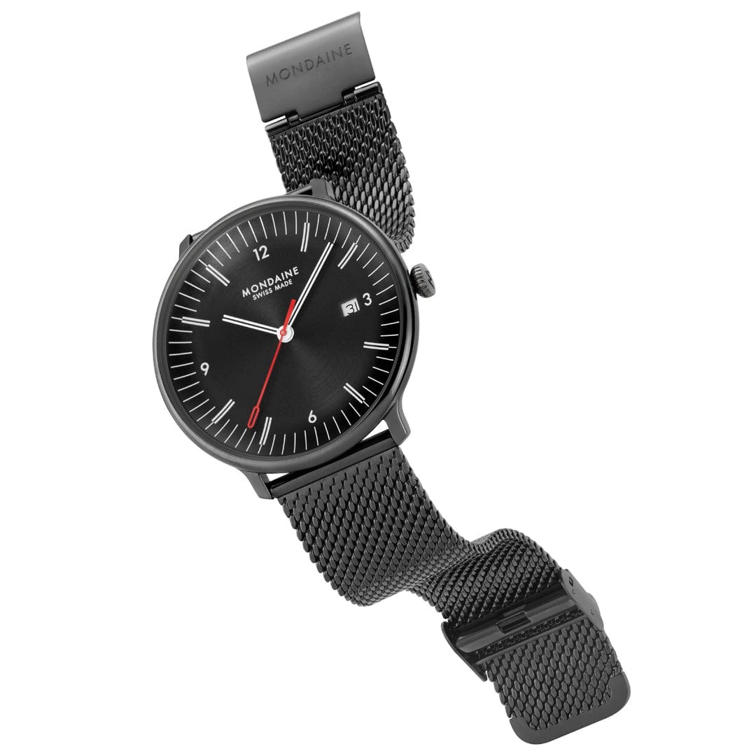 Mondaine Uhr - Doppio - Anthrazit - 41 mm – Ansicht 2