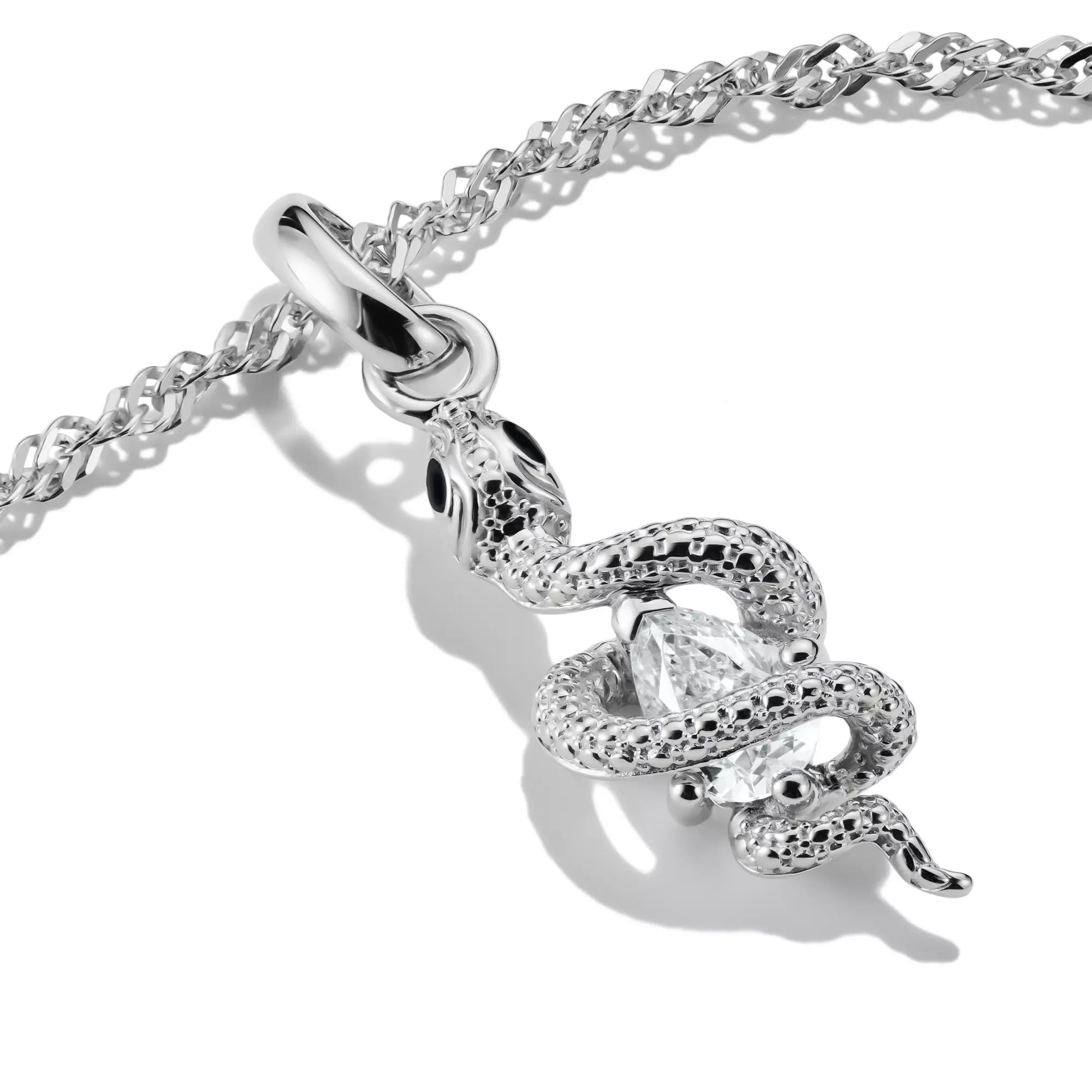 Thomas Sabo Connect - Schlange - Charm mit Öse - Silber & Kaltemail + Zirkonia – Ansicht 2