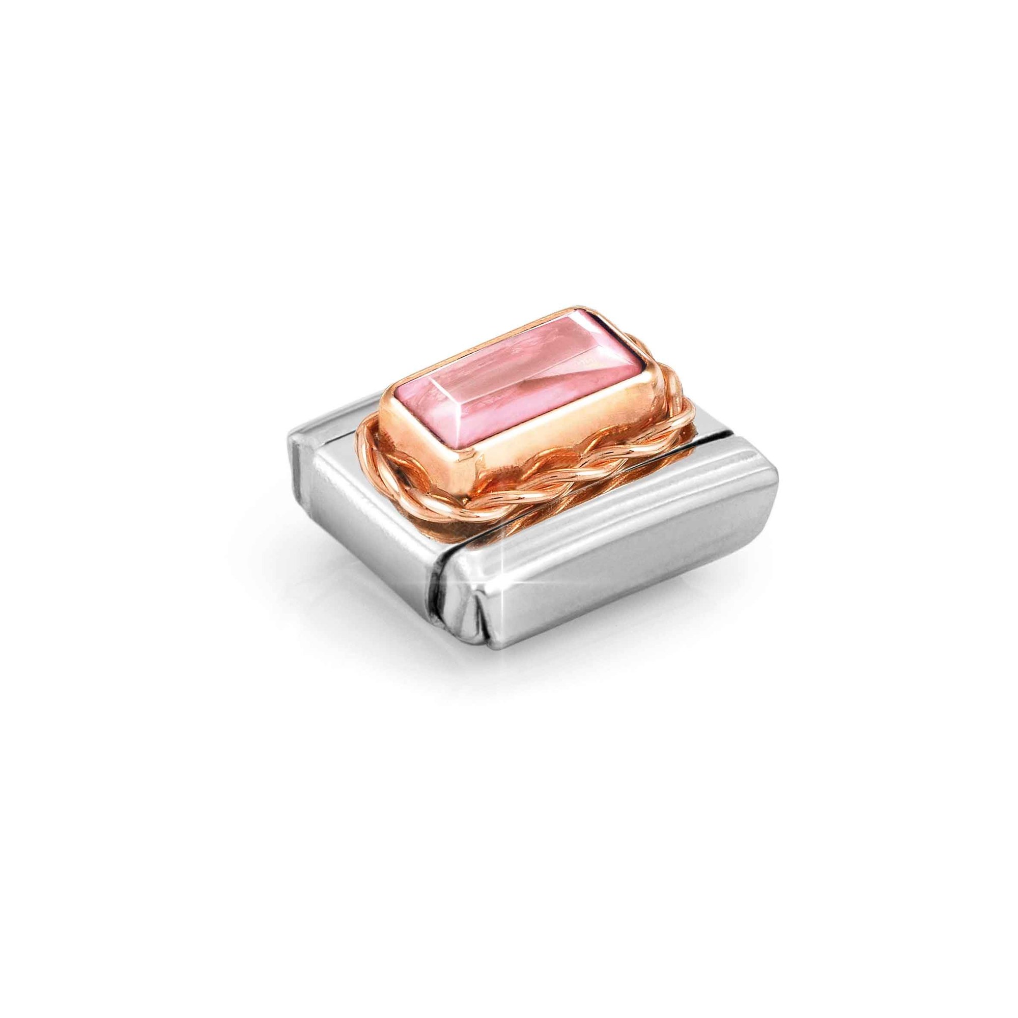 Nomination Composable Classic Charm Zirkonia rosa - Edelstahl, Roségold – Ansicht 4