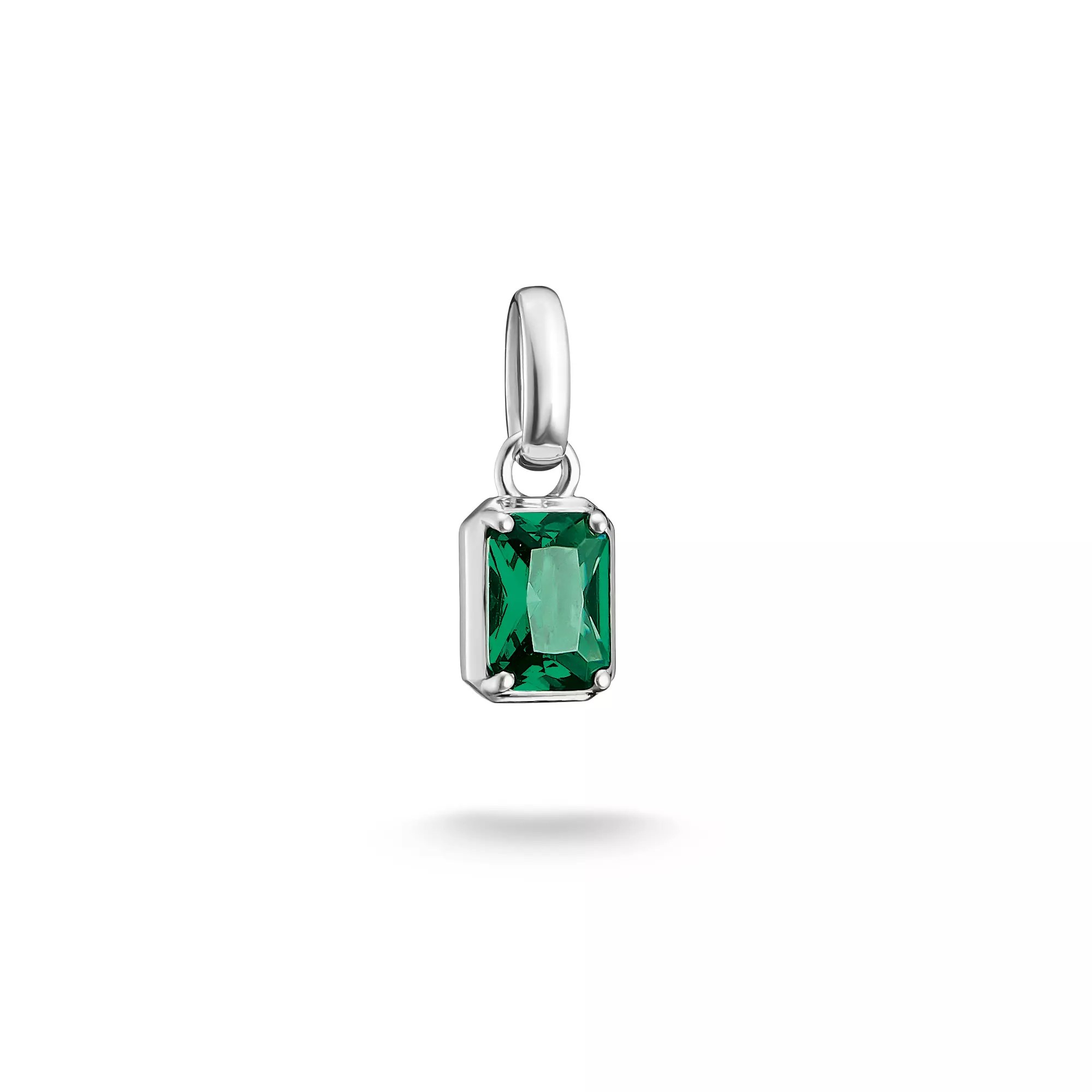 Thomas Sabo Connect - Birthstones Charm - Mai - Silber & Keramik Stein - Grün - Charm mit Öse – Ansicht 2
