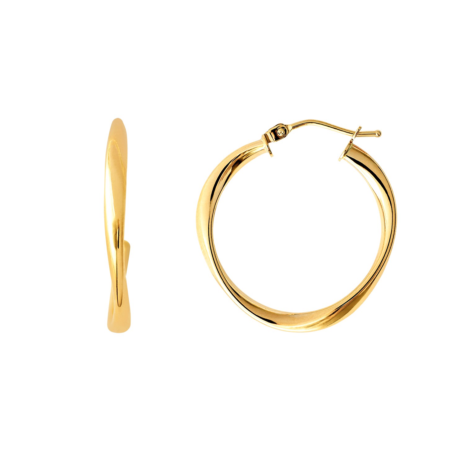XENOX XG14K6031G - Gelbgold 585 Creolen - poliert – Ansicht 2