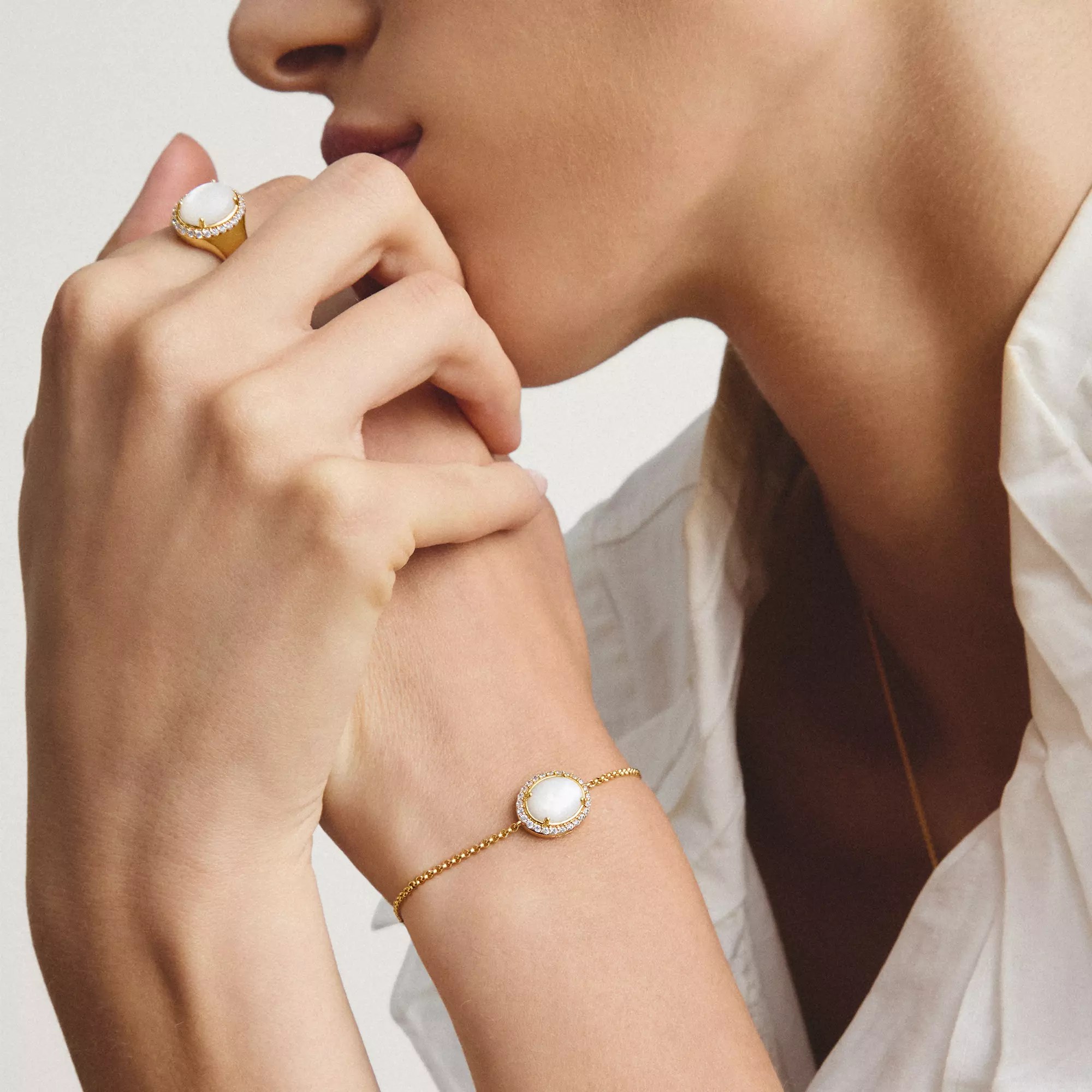 Thomas Sabo Deep Sea - Armband - 19 cm - 18K Gelbgold-Vergoldung – Ansicht 4