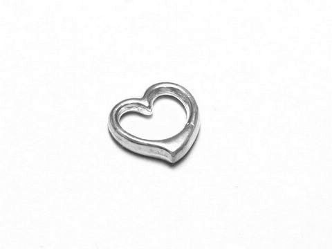 Durchlaufherz aus 925 Sterling Silber, Herzform mit offenem Design, Hersteller Juwelier Harnisch, nicht mehr im Sortiment.