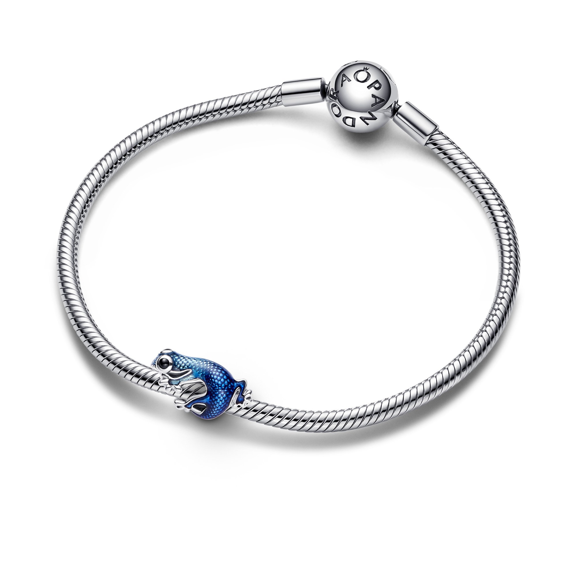 Pandora Metallic-Blaues Gecko Charm - Sterling Silber Ansicht 3 – Ansicht 3