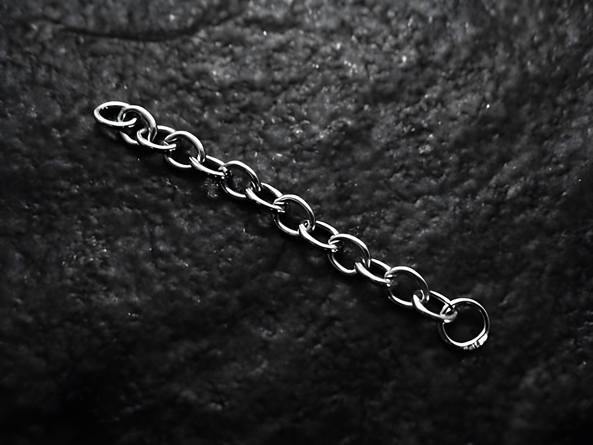 Verlängerungskette 5 cm aus 925 Sterling Silber, Hersteller Juwelier Harnisch, die Kette ist flexibel und eignet sich ideal zur Anpassung von Schmuckstücken. – Ansicht 2