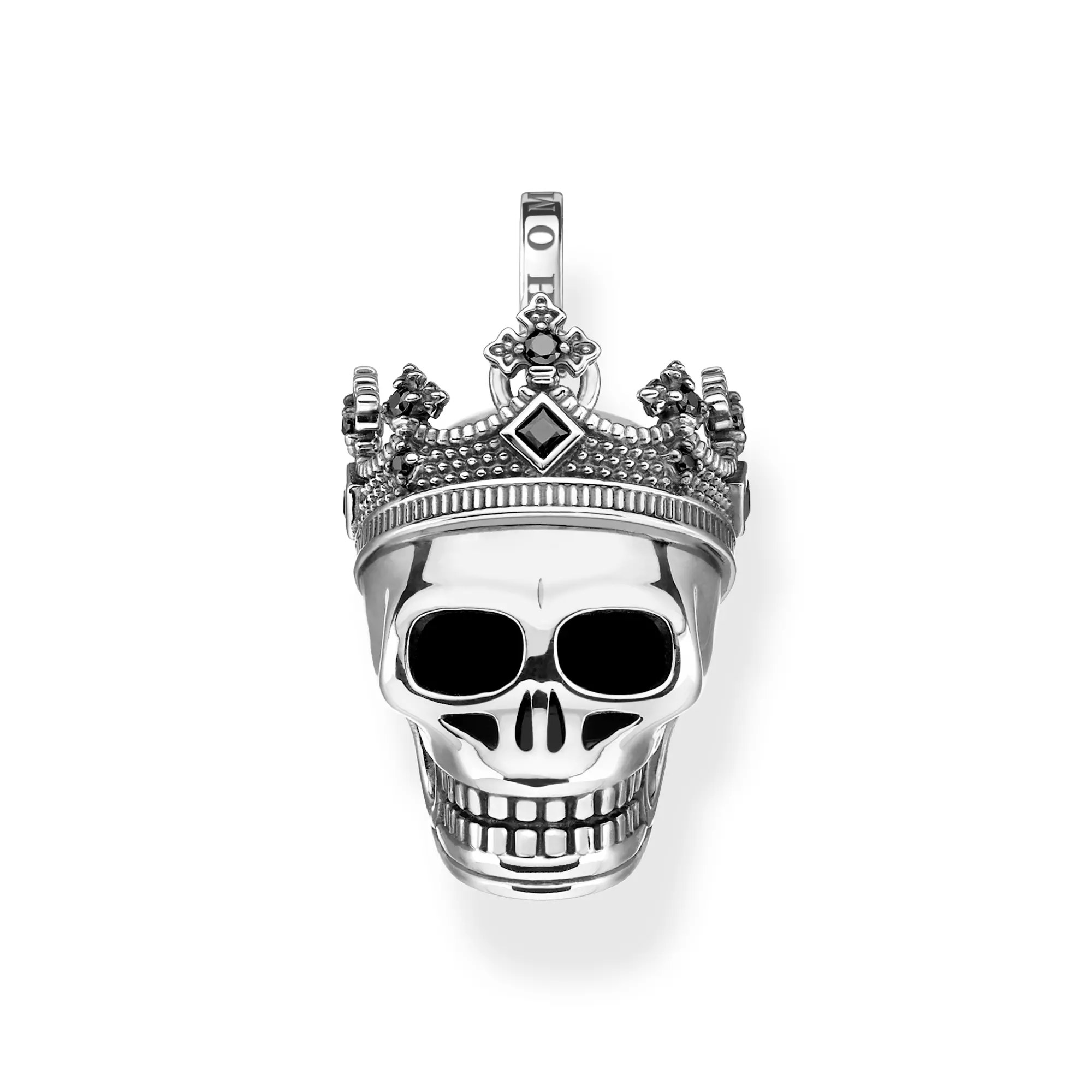 Thomas Sabo Anhänger - Totenkopf - Sterling Silber - Zirkonia - schwarz – Ansicht 2