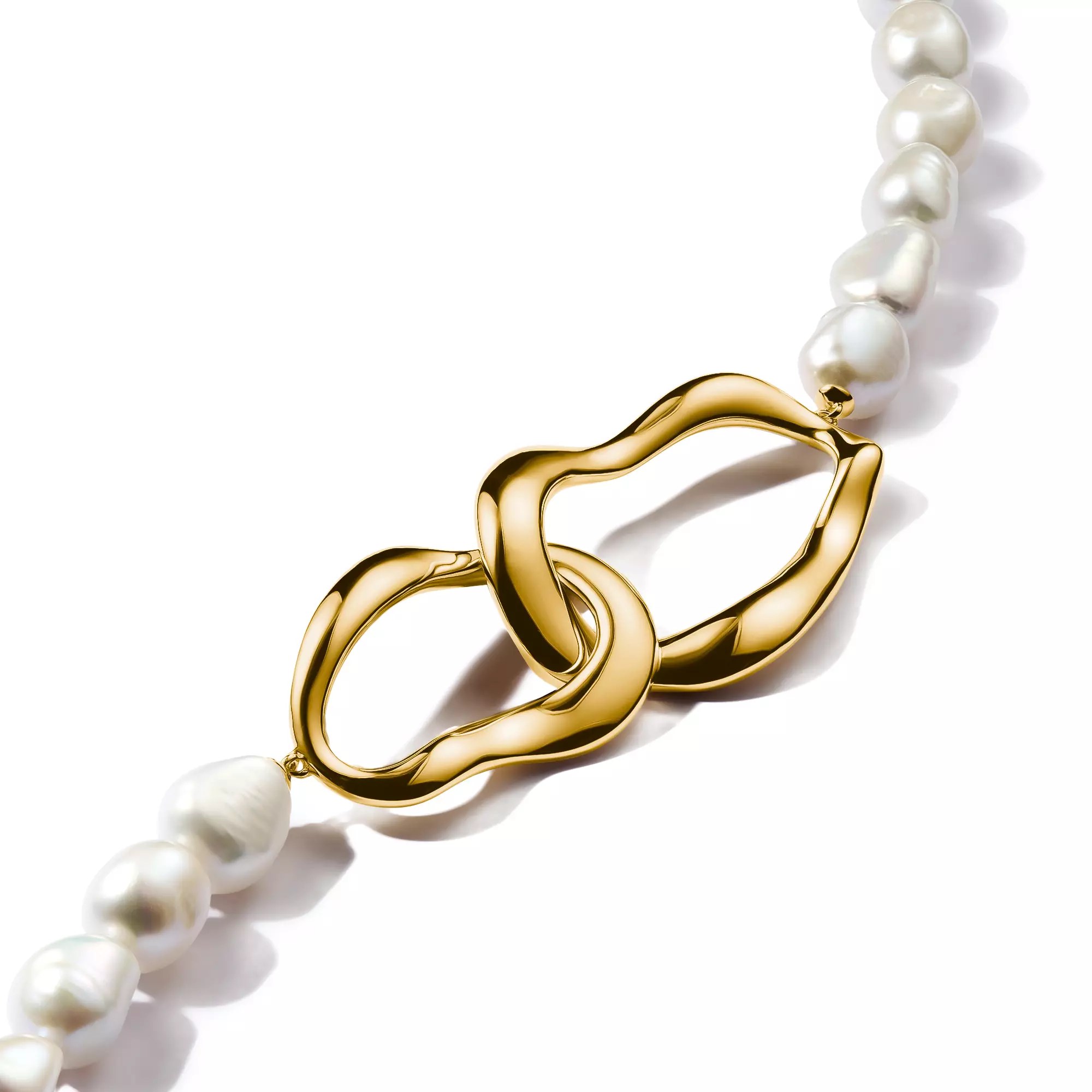 Thomas Sabo Kette - Zuchtperle - Bold Elegance 45 - 50 cm - Silber vergoldet – Ansicht 3
