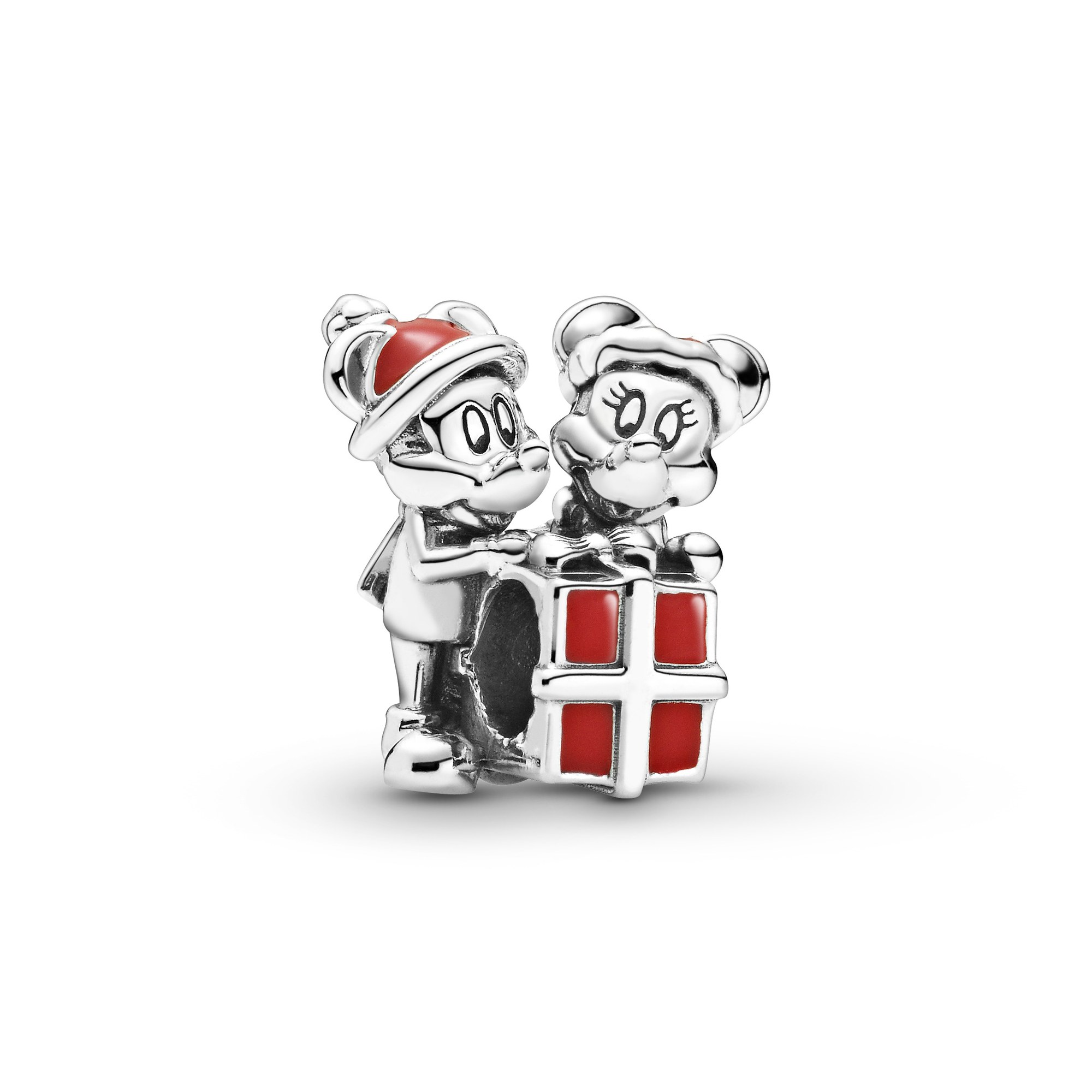 Pandora Disney - Charm - Disney Mickey & Minnie Mouse Geschenk - Silber - Emaille
