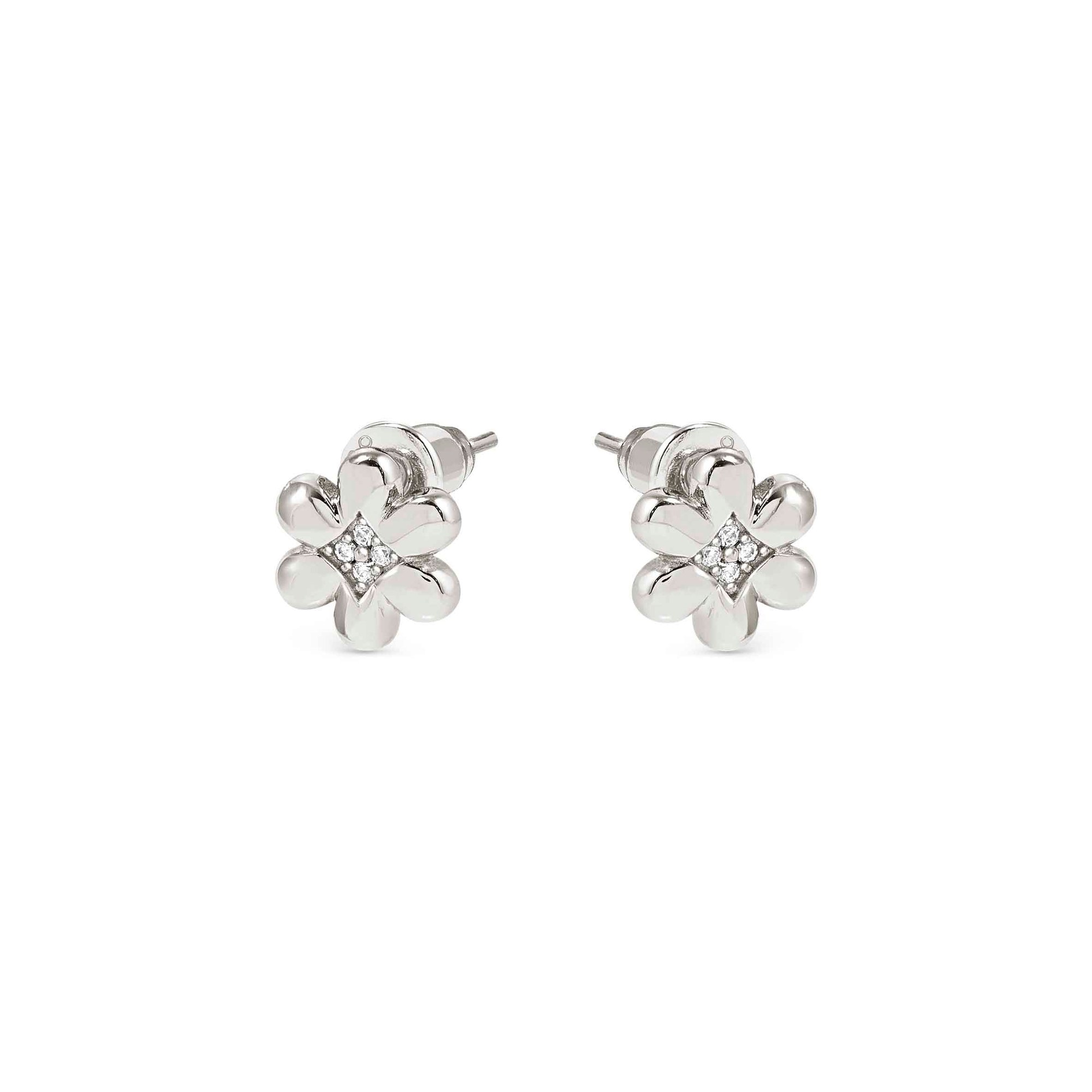 Nomination Petit Sparkle - Sterling Silber Ohrstecker - Blume - Zirkonia – silberfarben