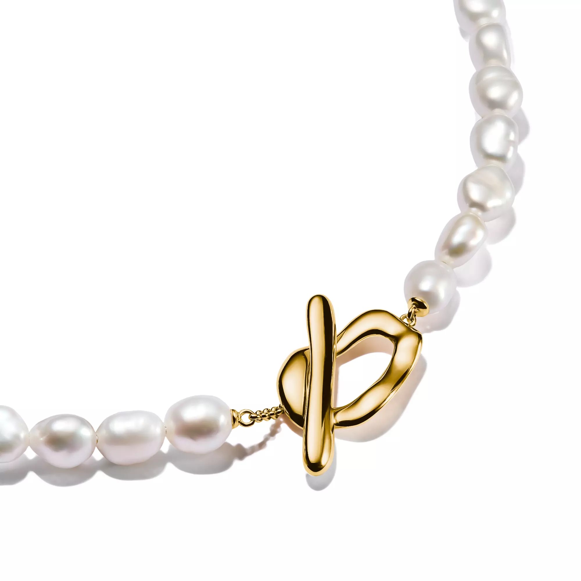 Thomas Sabo Kette - Zuchtperle - Bold Elegance 45 cm - Silber vergoldet – Ansicht 4