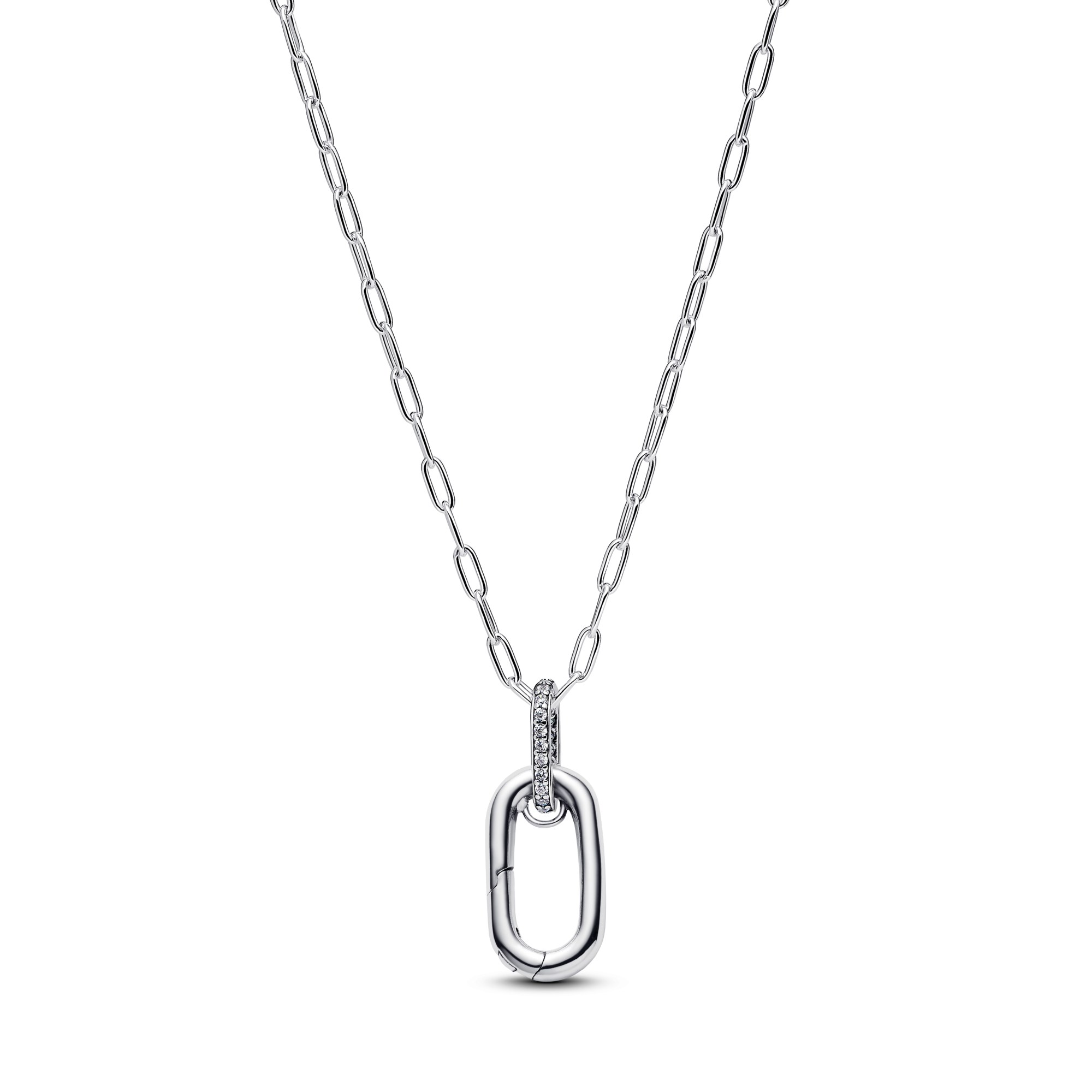 Pandora Me - Anhänger-Halskette mit aufklappbarem Glied - Sterling Silber - Zirkonia - 50 cm – Ansicht 2