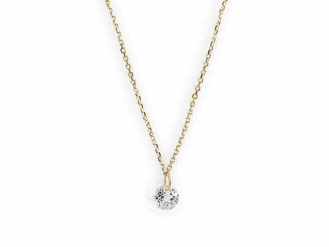 Xenox Gold Kette XG4543G mit einer Länge von 42 cm in Gelbgold, zarte Karreekette aus 375 GOLD, verziert mit einem funkelnden Anhänger. Ideal für eleganten Schmuck.