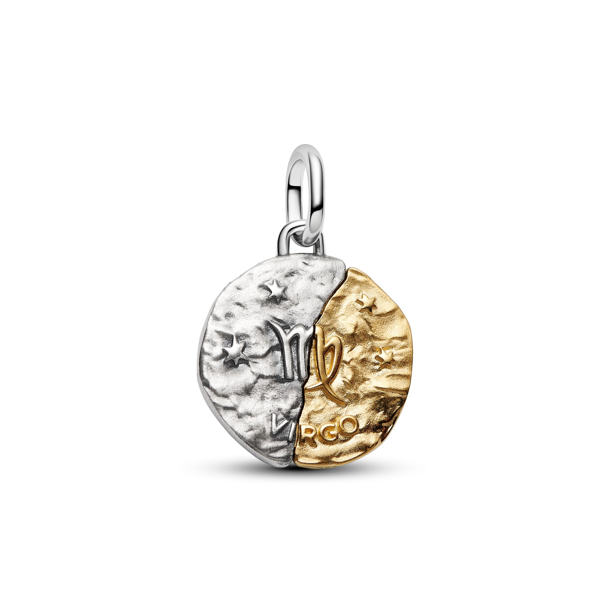 Pandora ME - Sternzeichen Jungfrau - Charm - Sterling Silber & Gelbgold Vergoldung - 16 mm – Ansicht 2