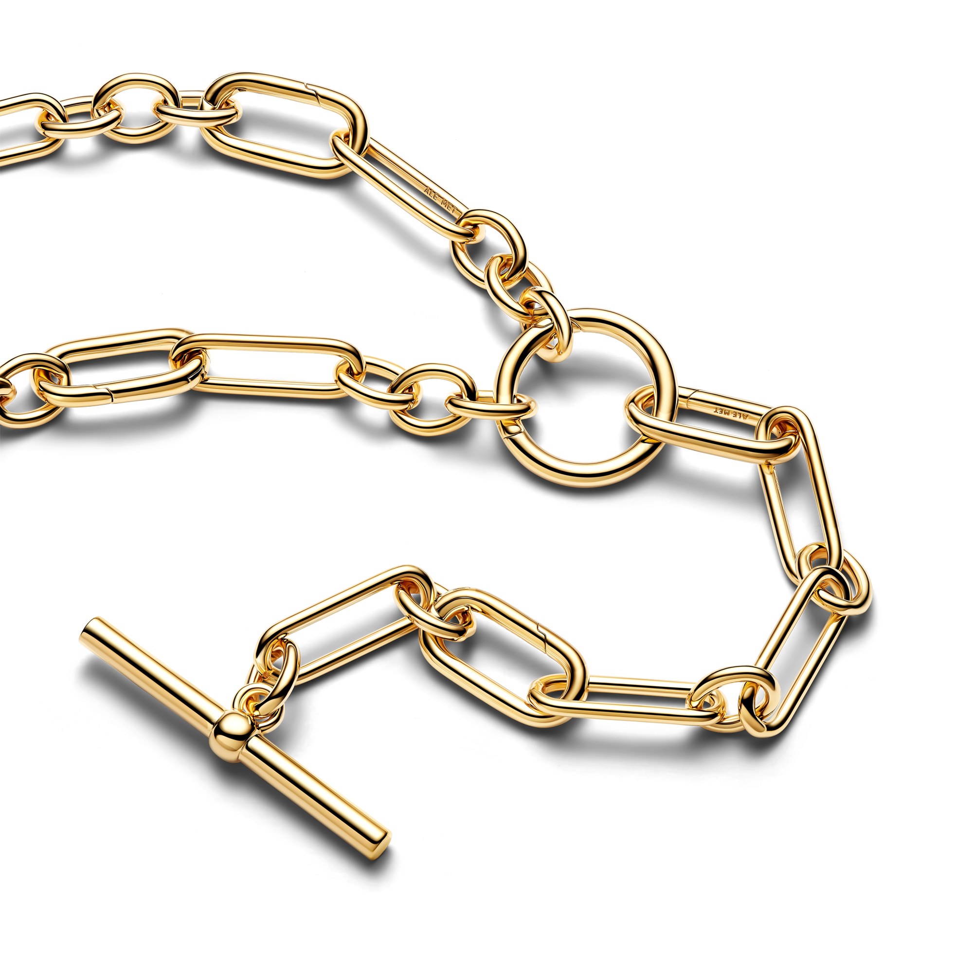 Pandora ME - Y-Gliederhalskette - Gelbgold Vergoldung - 45 cm – Ansicht 3