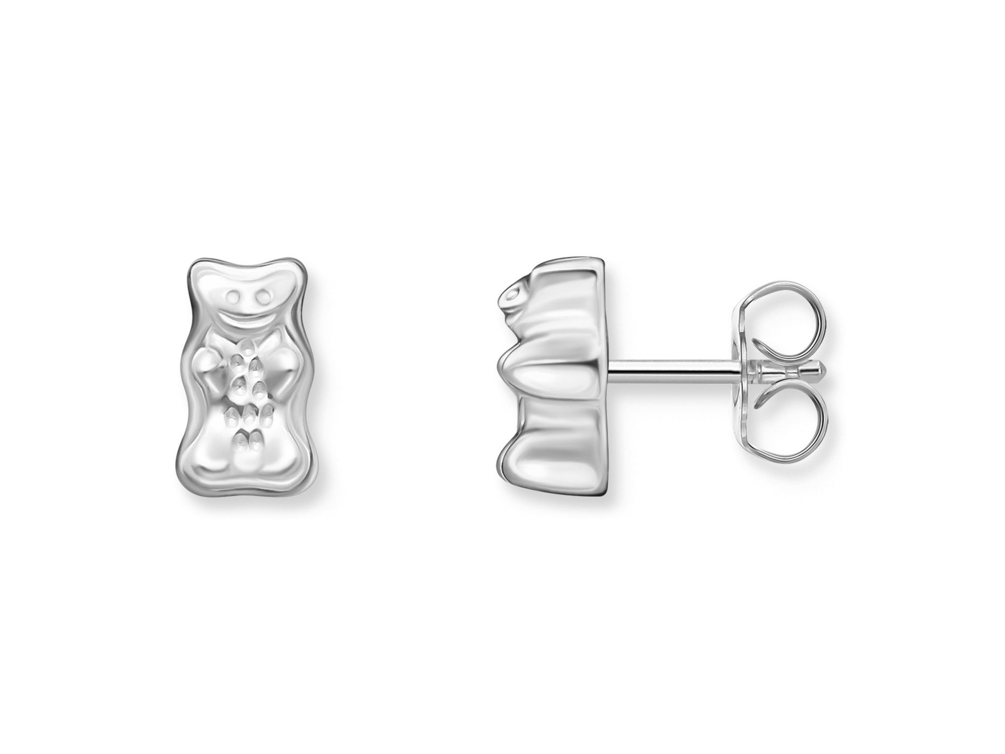 Thomas Sabo Ohrstecker in Form eines Gummibärchens aus Silber mit glänzender Oberfläche, liebevolle Details und einer aussagekräftigen Anordnung für stilvolle Träger.