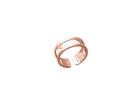 Les Georgettes Ring in Roségold, Größe 56-58, Modell RUBAN, 8 mm breit, mit elegantem Design und markanter Öffnung. Ideal für jeden Anlass und stilvolle Kombinationen.