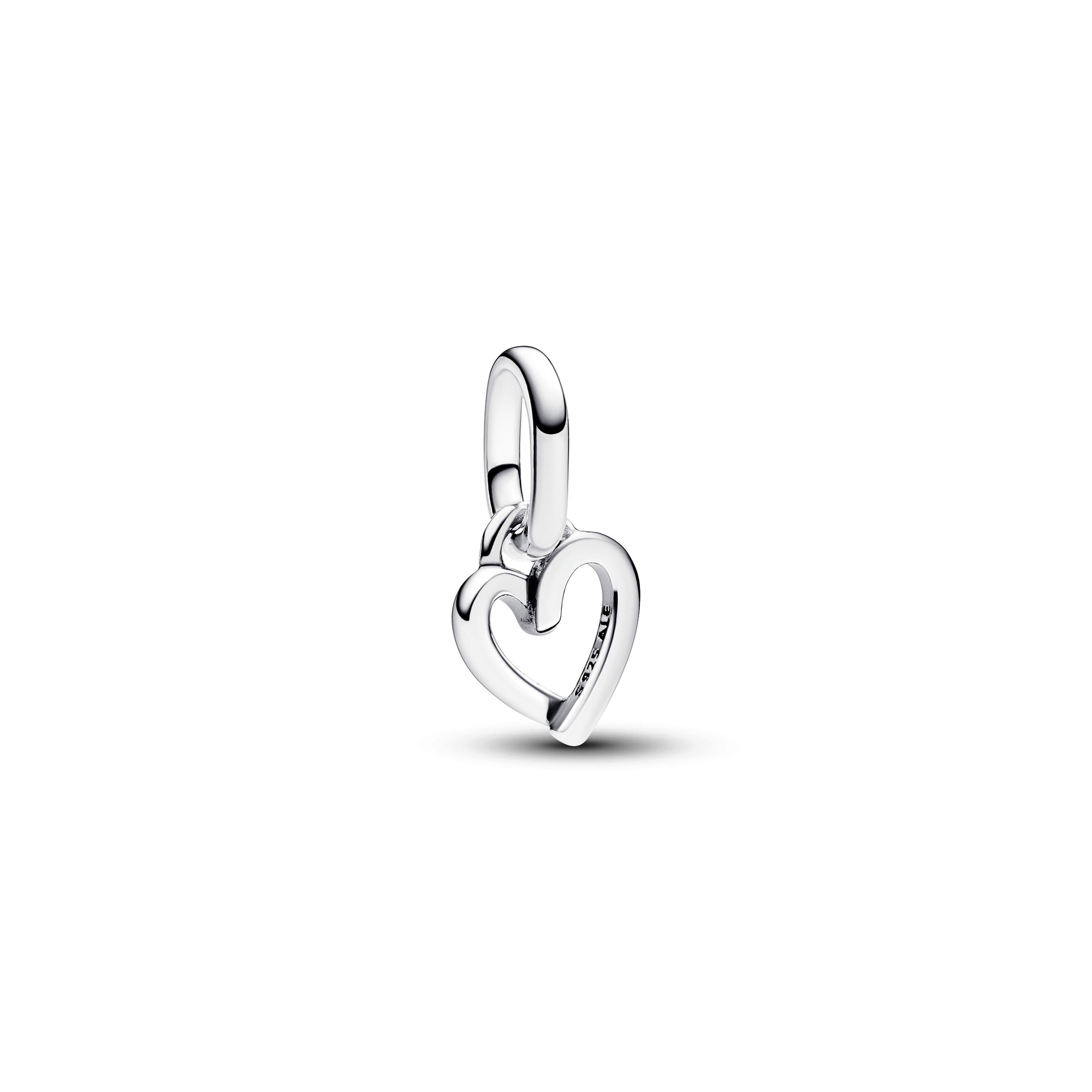 Pandora ME Charms - Freehand Heart Mini-Anhänger-Charm - Sterling Silber