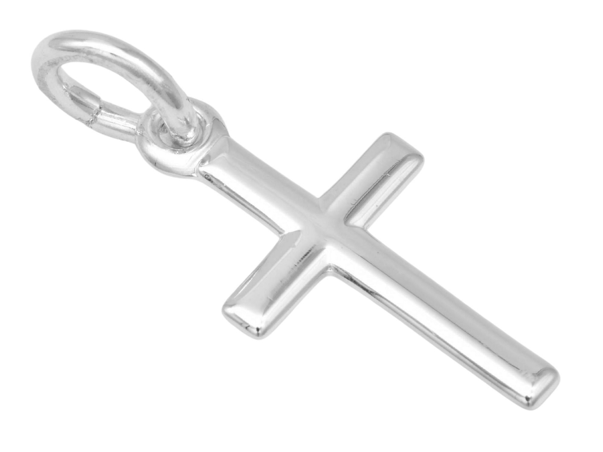 Anhänger Kreuz Fein - Sterling Silber 925 - poliert