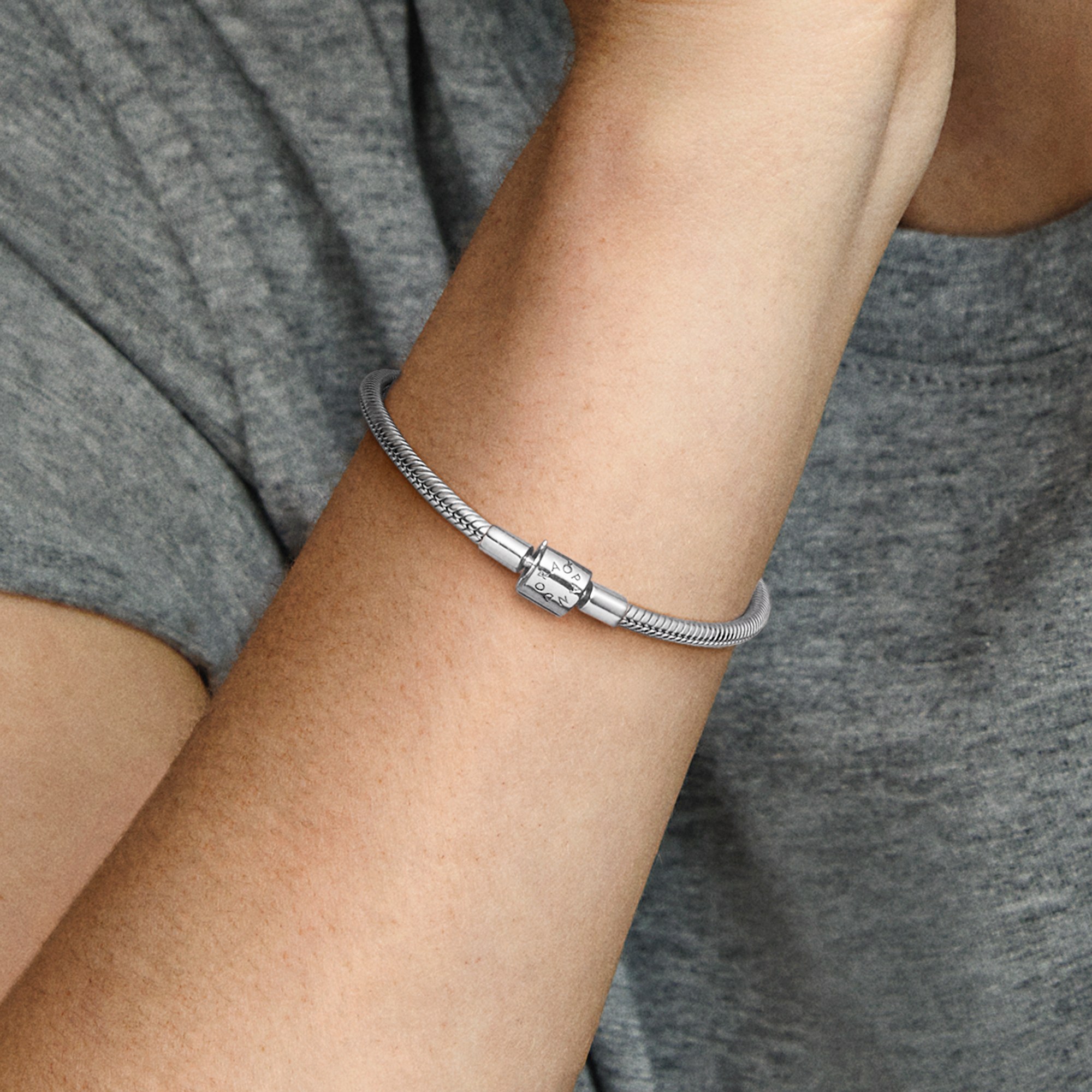Pandora Armband - Silber ZYLINDER - Verschluss – Ansicht 5