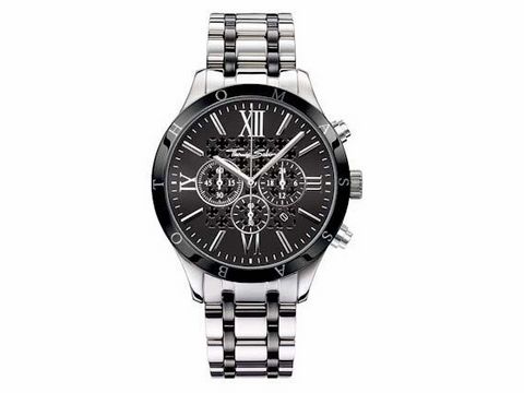 Elegante Thomas Sabo Herrenuhr WA0139-222-203 mit schwarzem Ziffernblatt, silbernem Edelstahlarmband und chronographischen Funktionen für stilbewusste Träger.