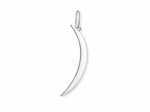 Ohrring von Thomas Sabo in Form einer schlichten Mondsichel aus Silber, Modell H2018-585-21, ideal für stilvolle Akzente und charmante Looks.